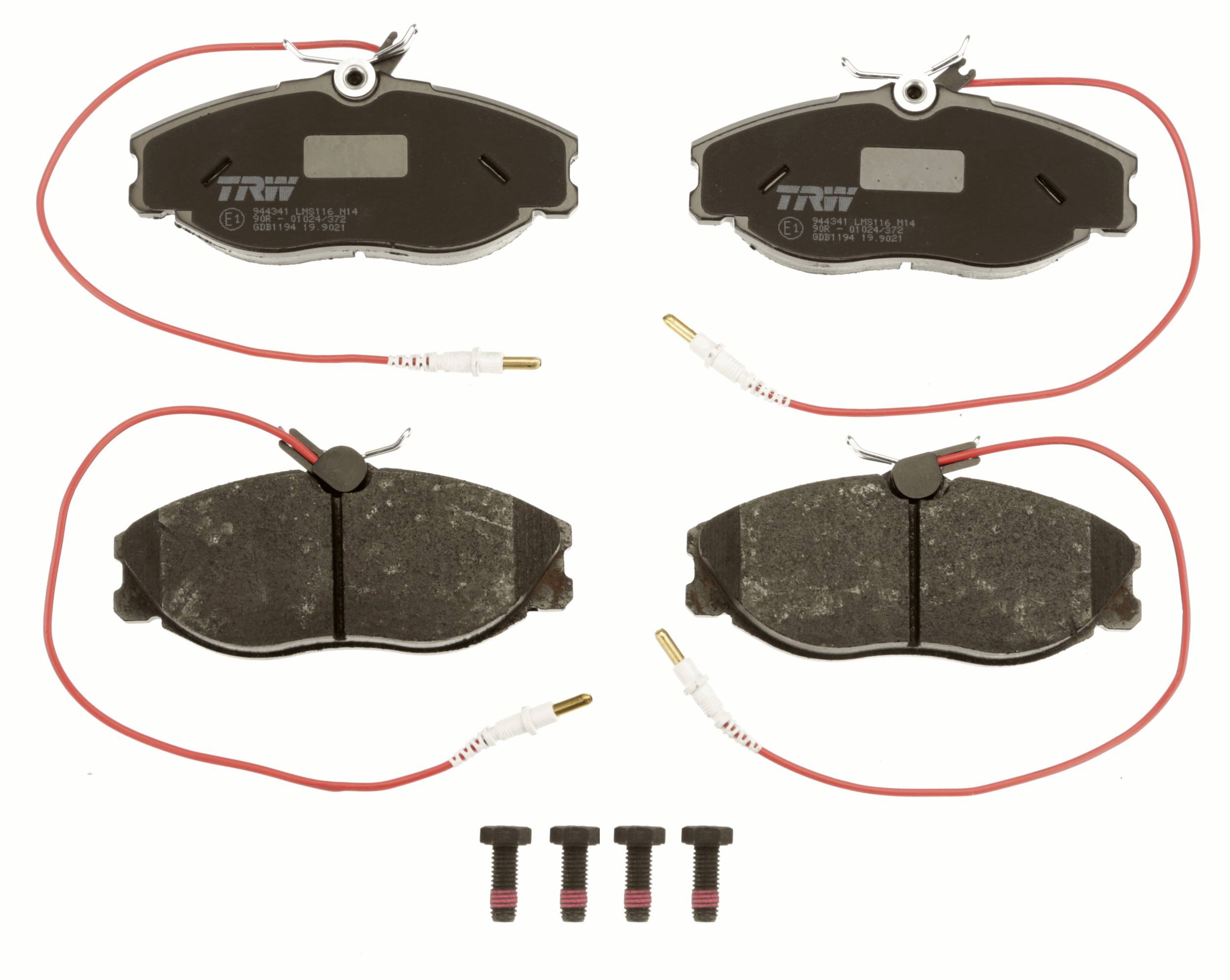 Brake Pad Set, disc brake - GDB1194 TRW