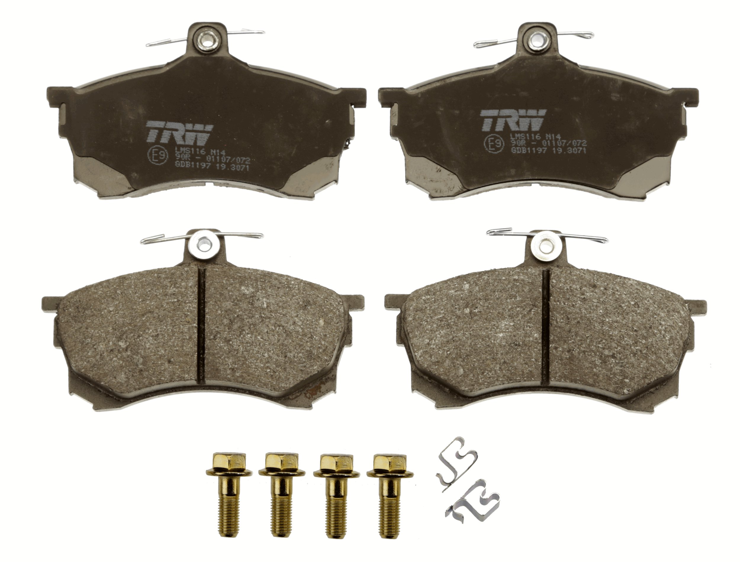 Brake Pad Set, disc brake - GDB1197 TRW