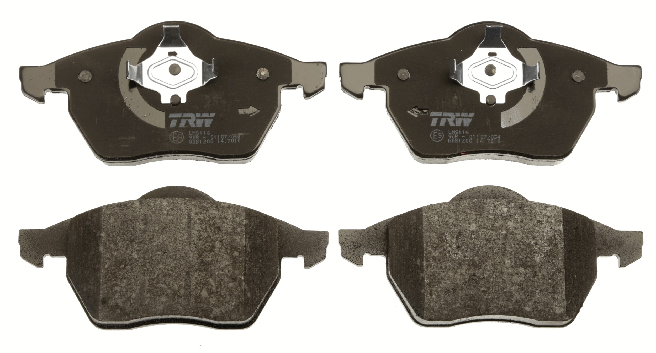 Brake Pad Set, disc brake - GDB1200 TRW