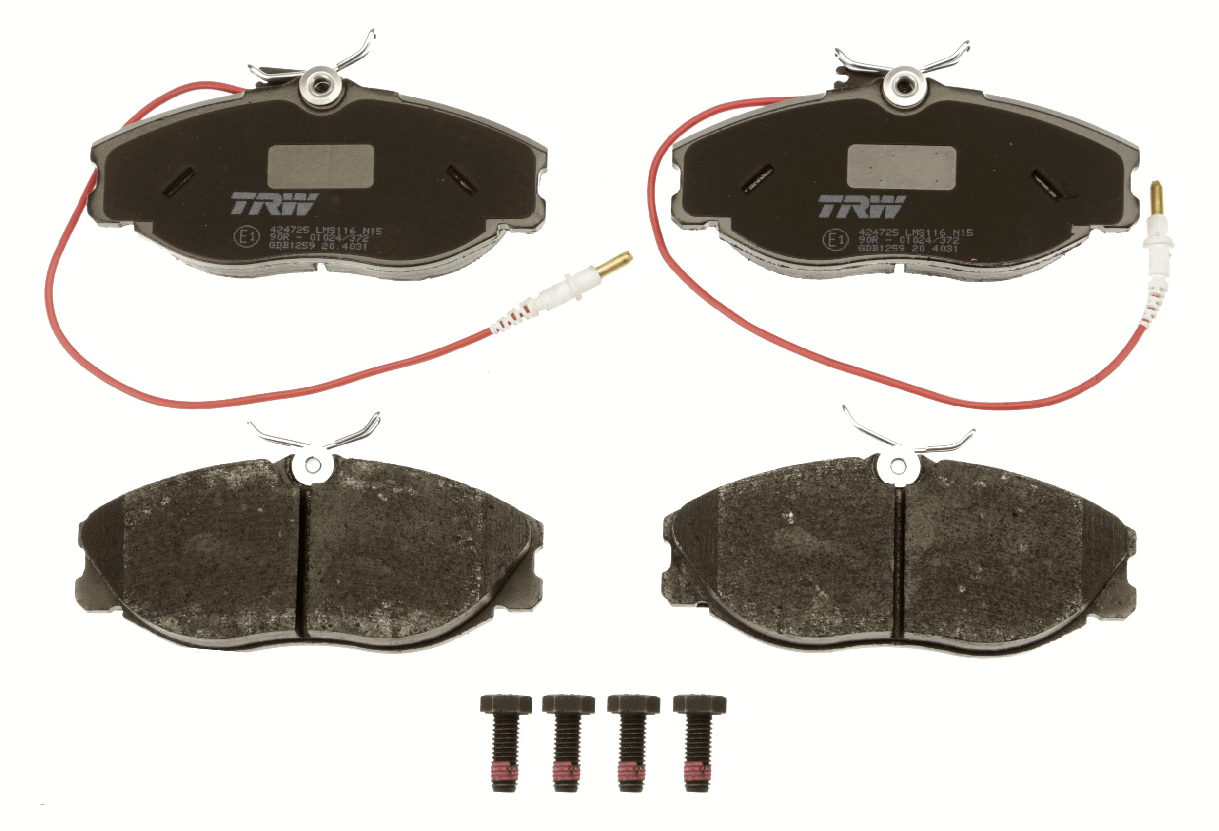 Brake Pad Set, disc brake - GDB1259 TRW