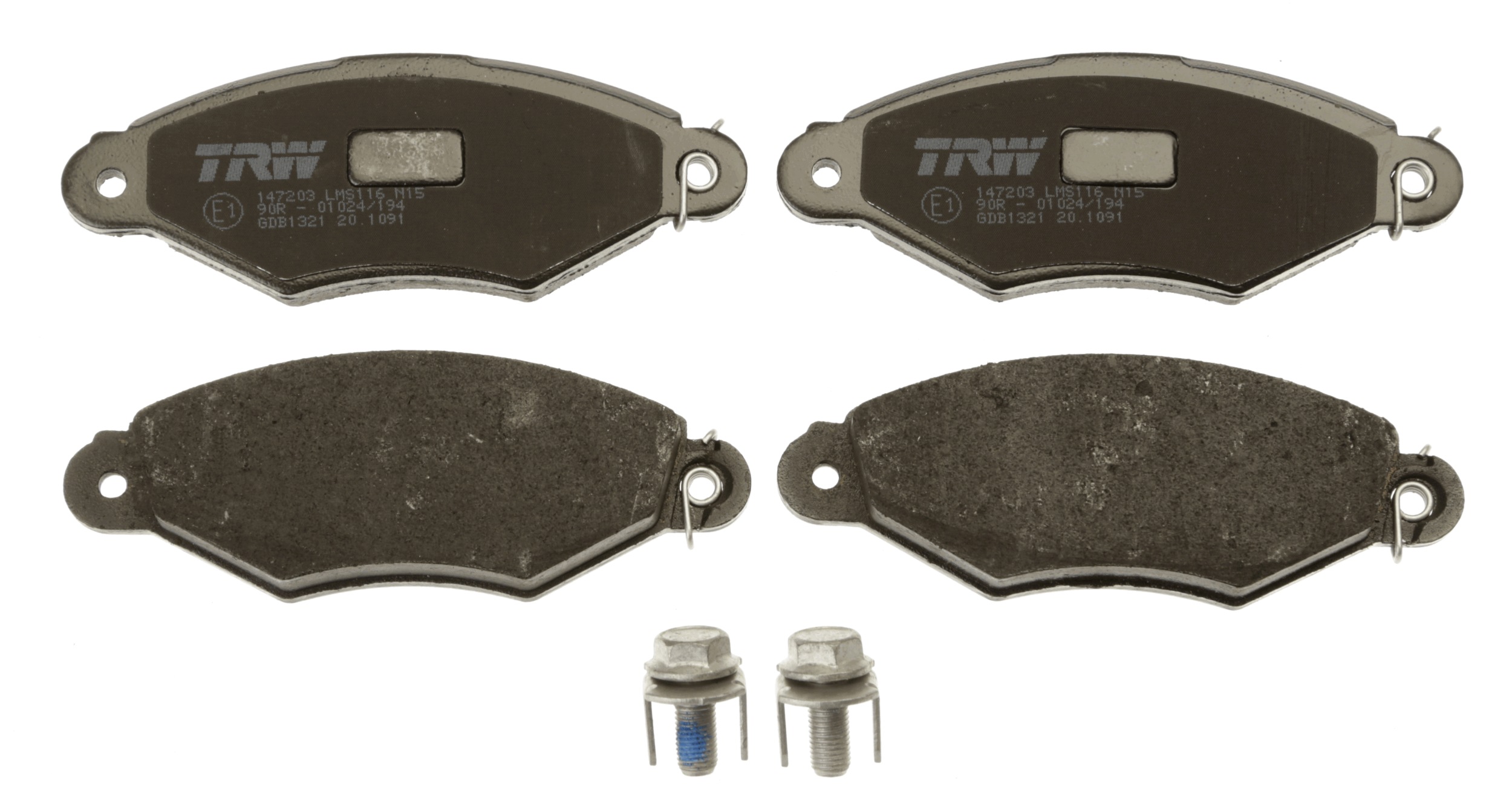Brake Pad Set, disc brake - GDB1321 TRW