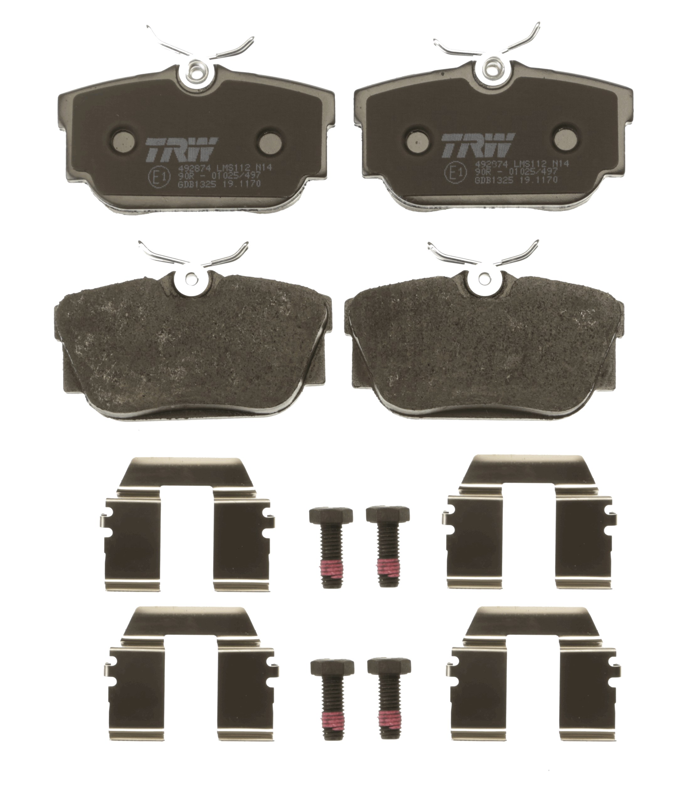 Brake Pad Set, disc brake - GDB1325 TRW