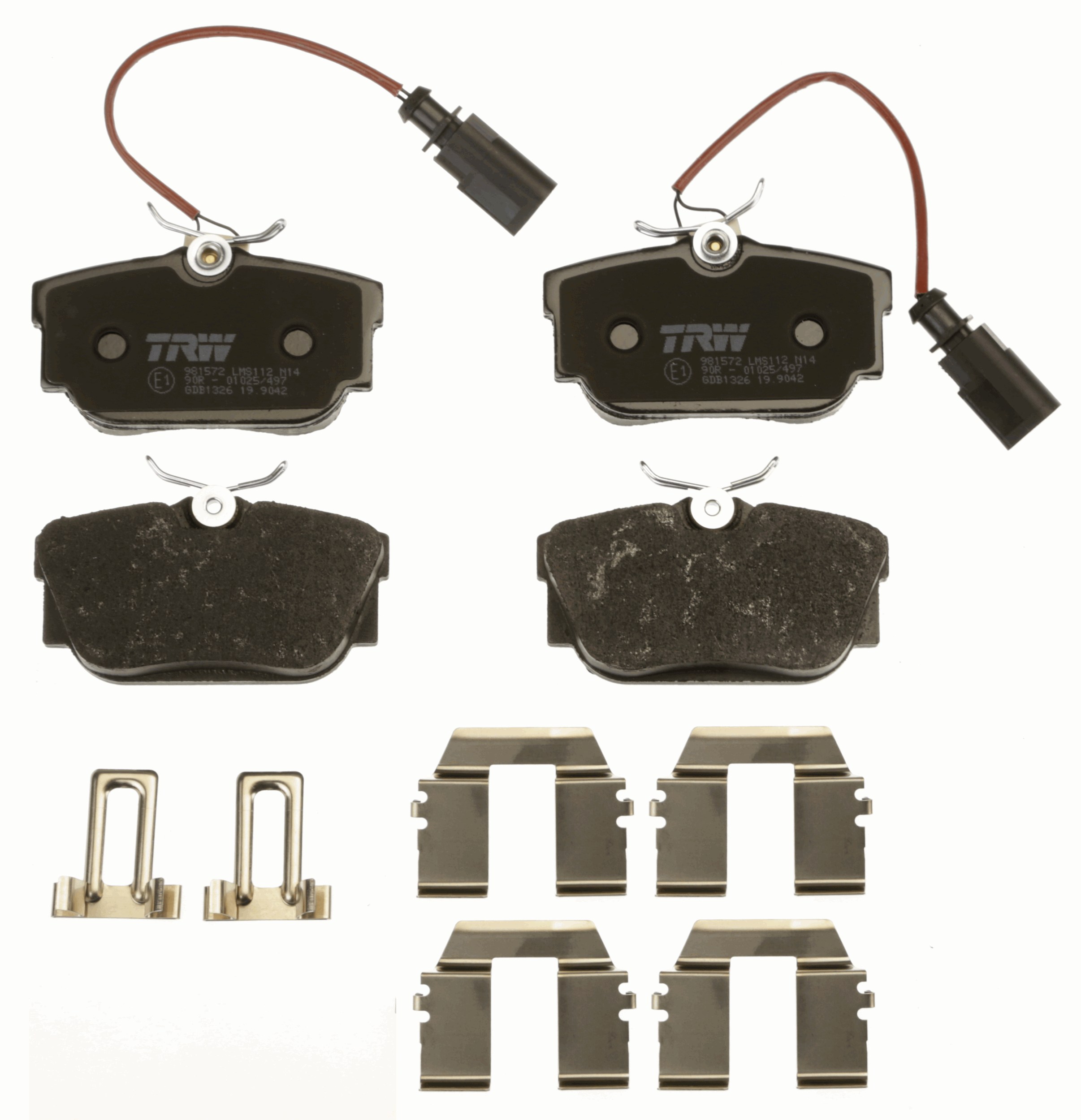 Brake Pad Set, disc brake - GDB1326 TRW