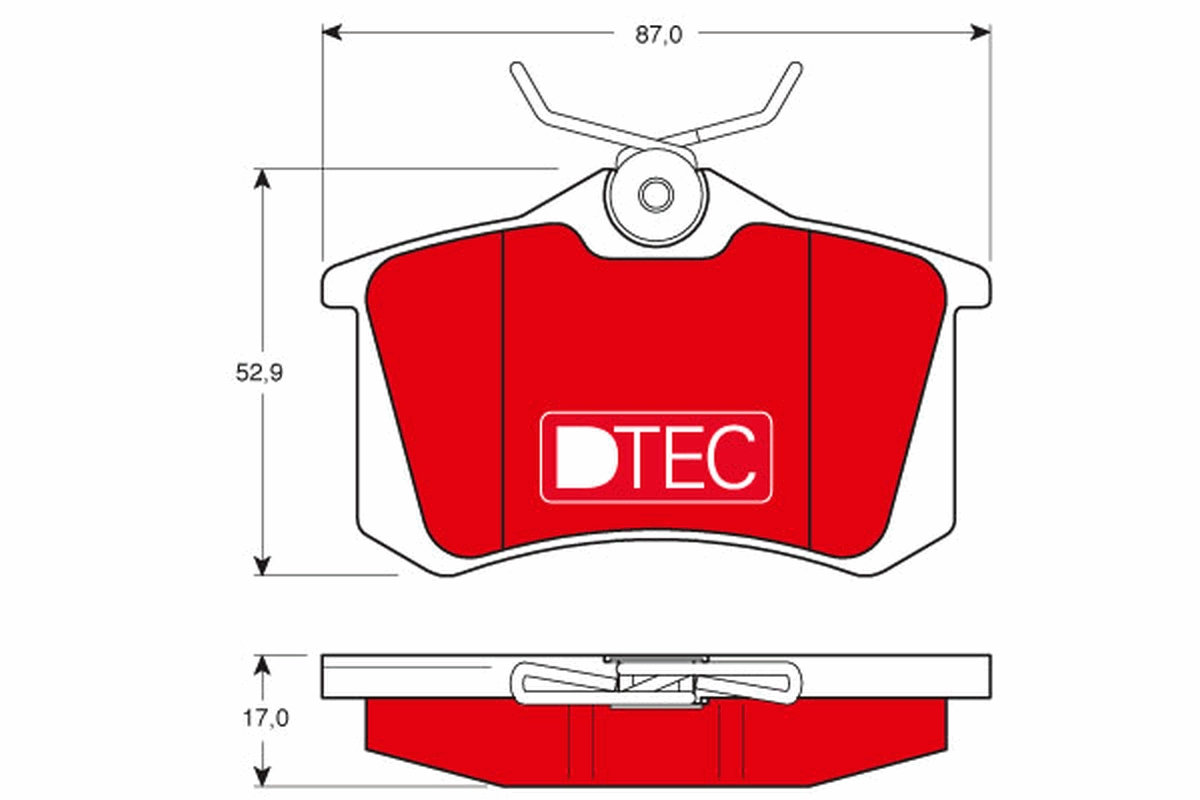 Kit pastiglie freno, Freno a disco - GDB1330DTE TRW