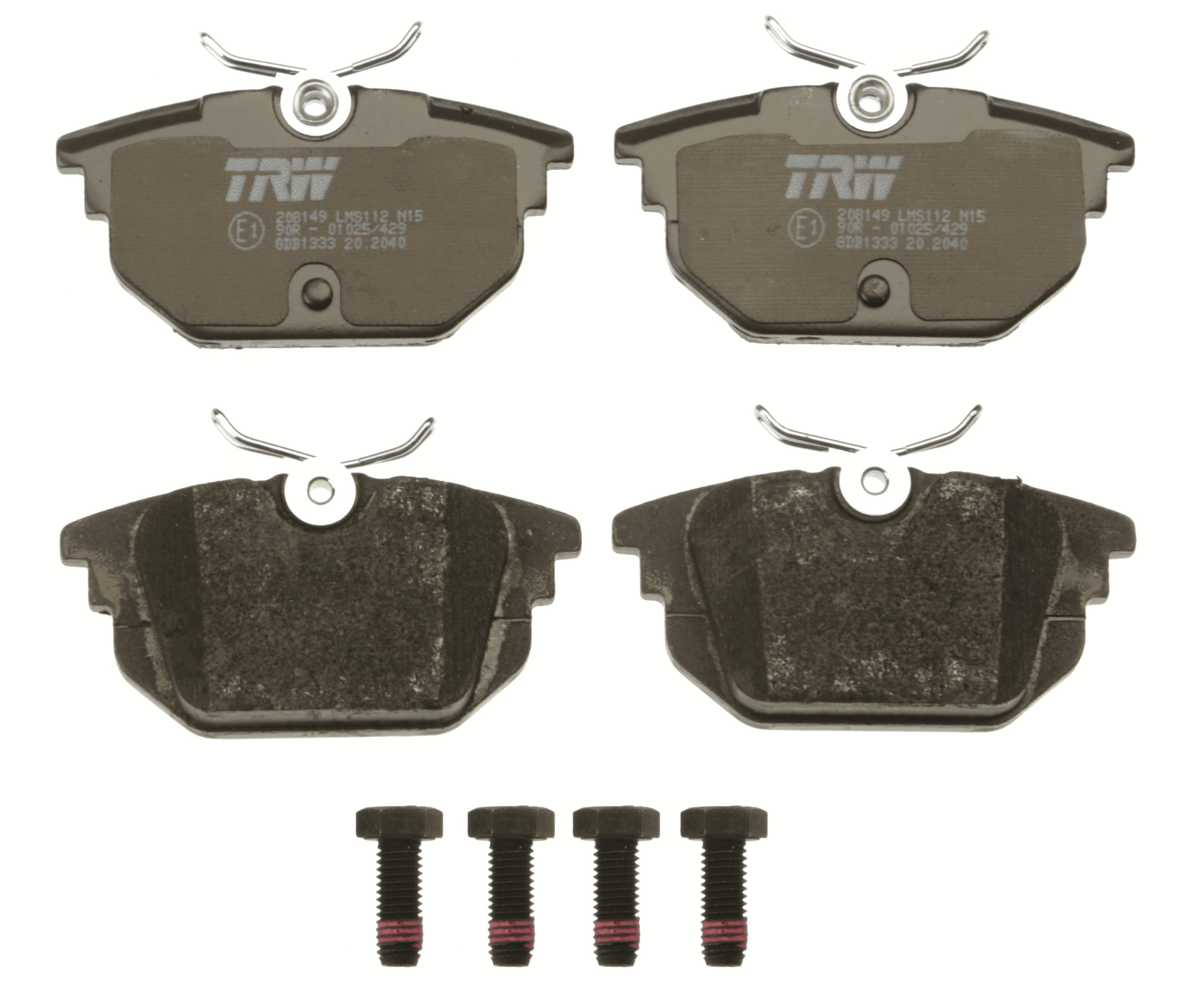 Brake Pad Set, disc brake - GDB1333 TRW