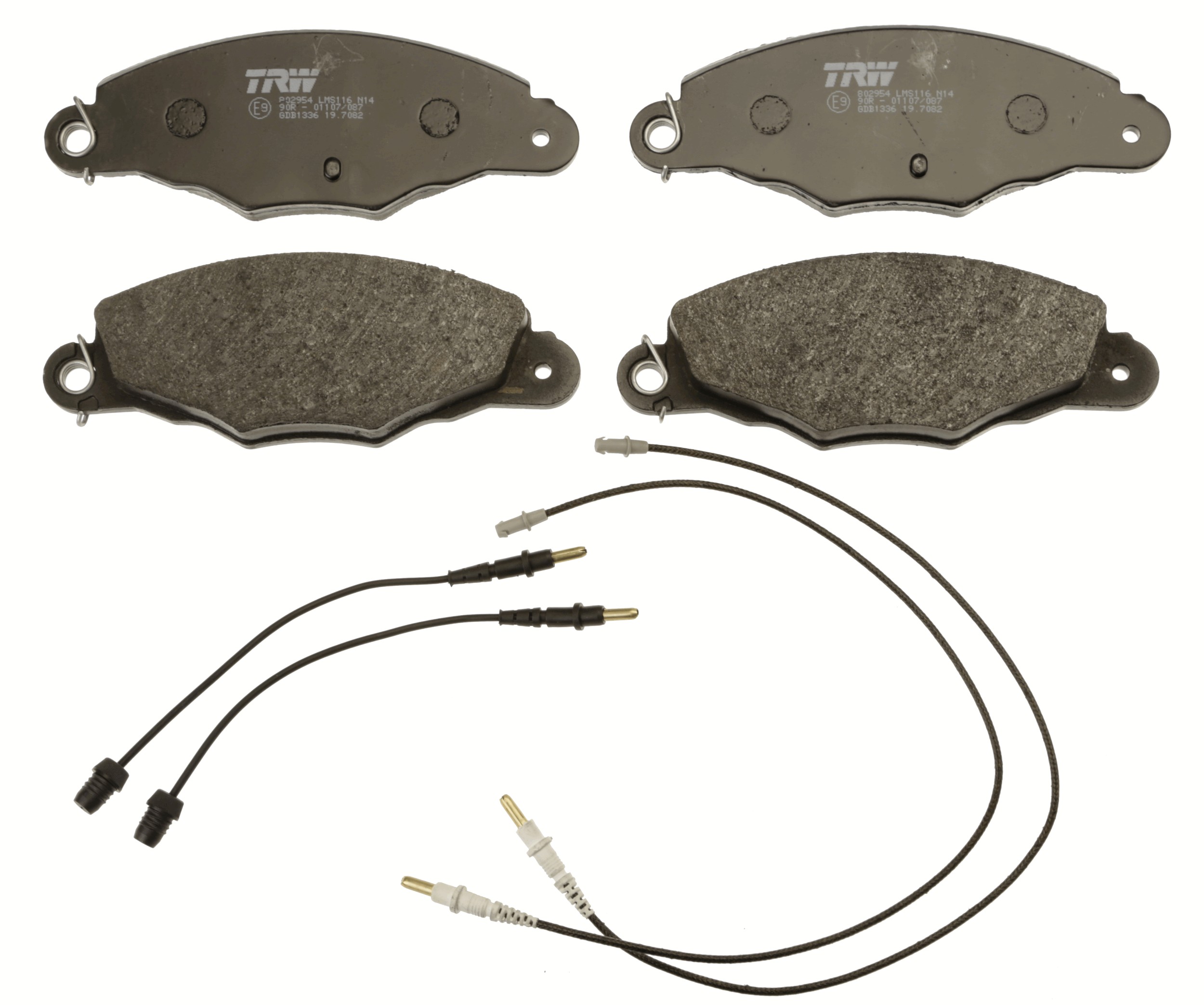 Brake Pad Set, disc brake - GDB1336 TRW