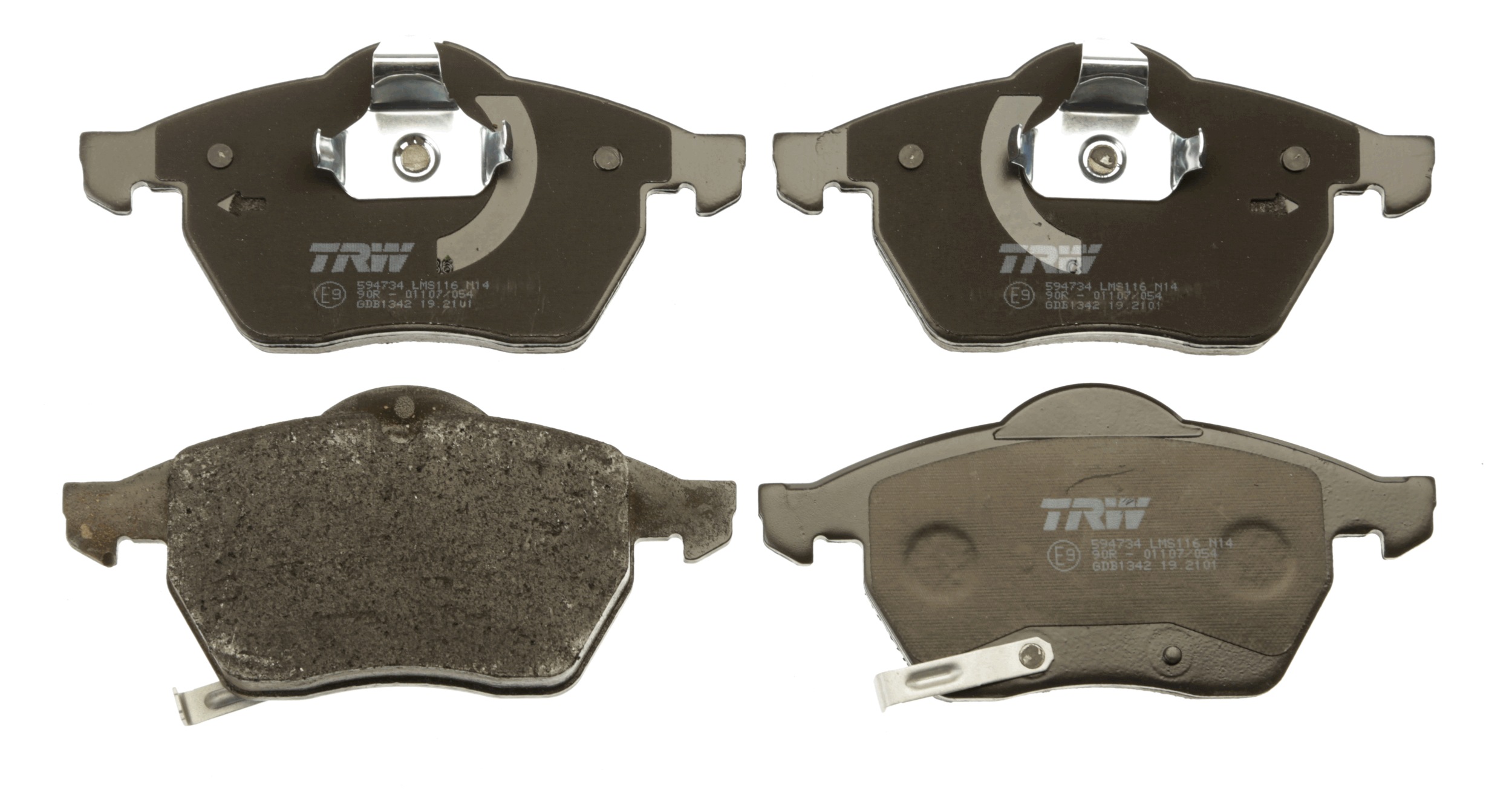 Brake Pad Set, disc brake - GDB1342 TRW