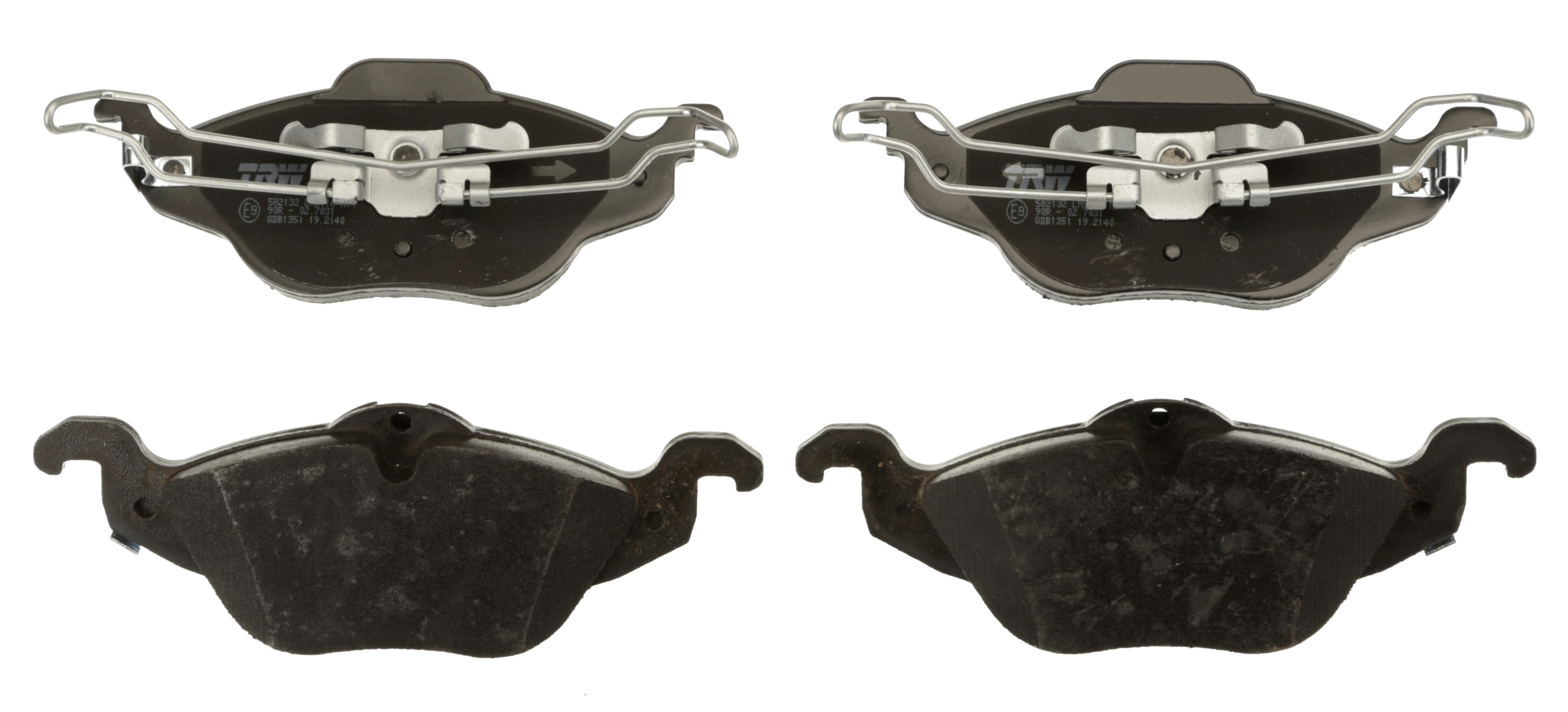 Brake Pad Set, disc brake - GDB1351 TRW