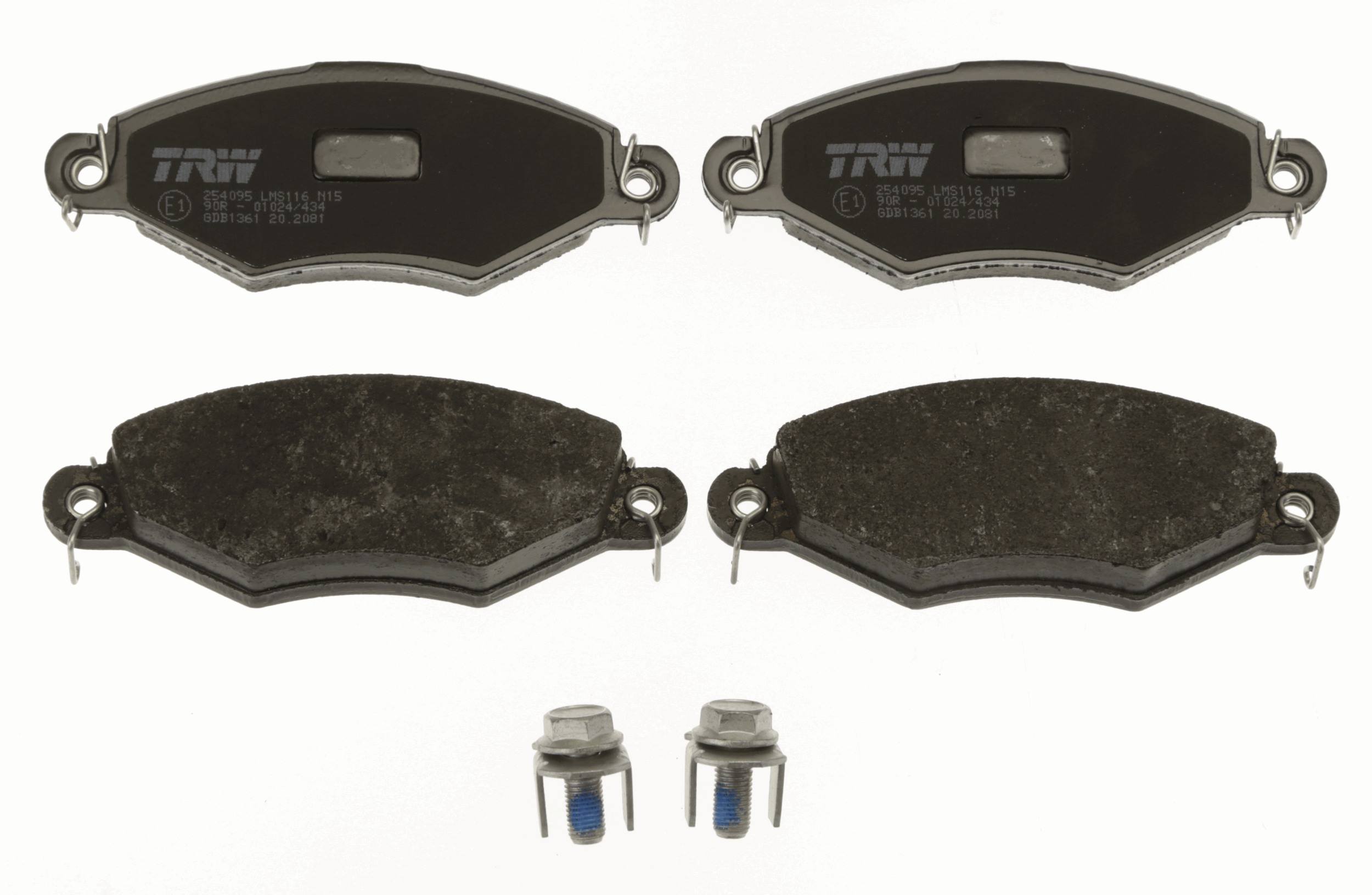 Brake Pad Set, disc brake - GDB1361 TRW