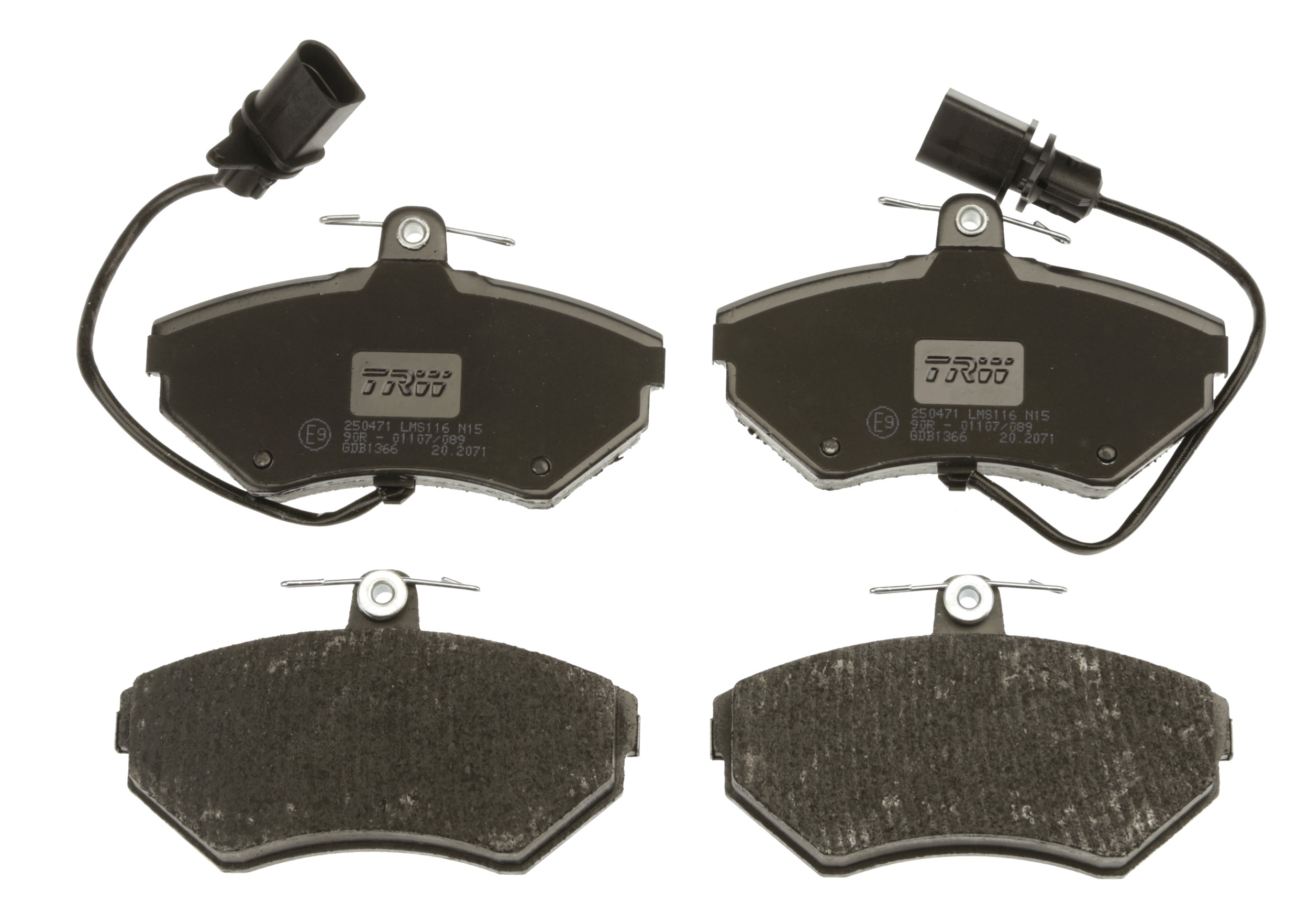 Brake Pad Set, disc brake - GDB1366 TRW