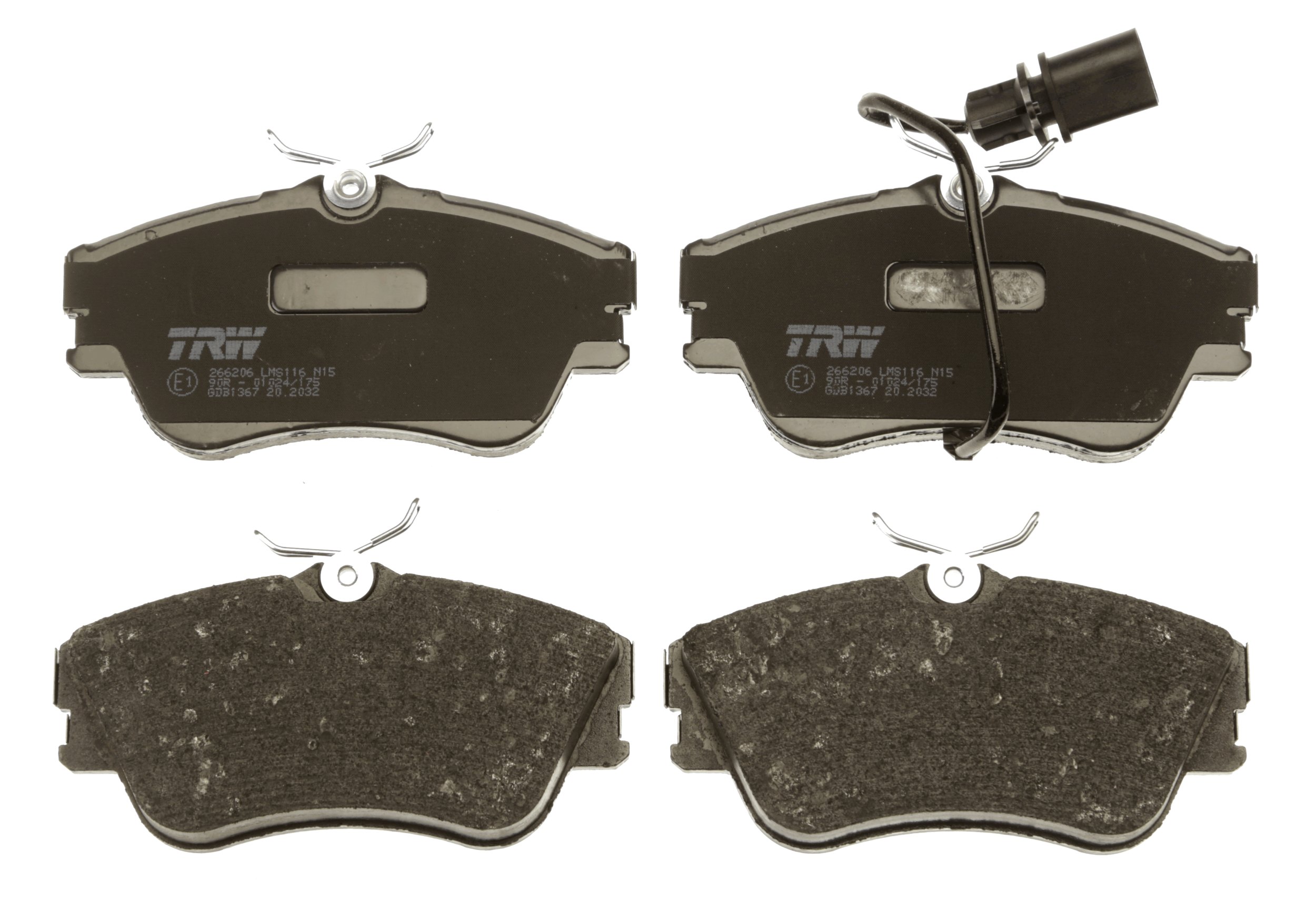 Brake Pad Set, disc brake - GDB1367 TRW