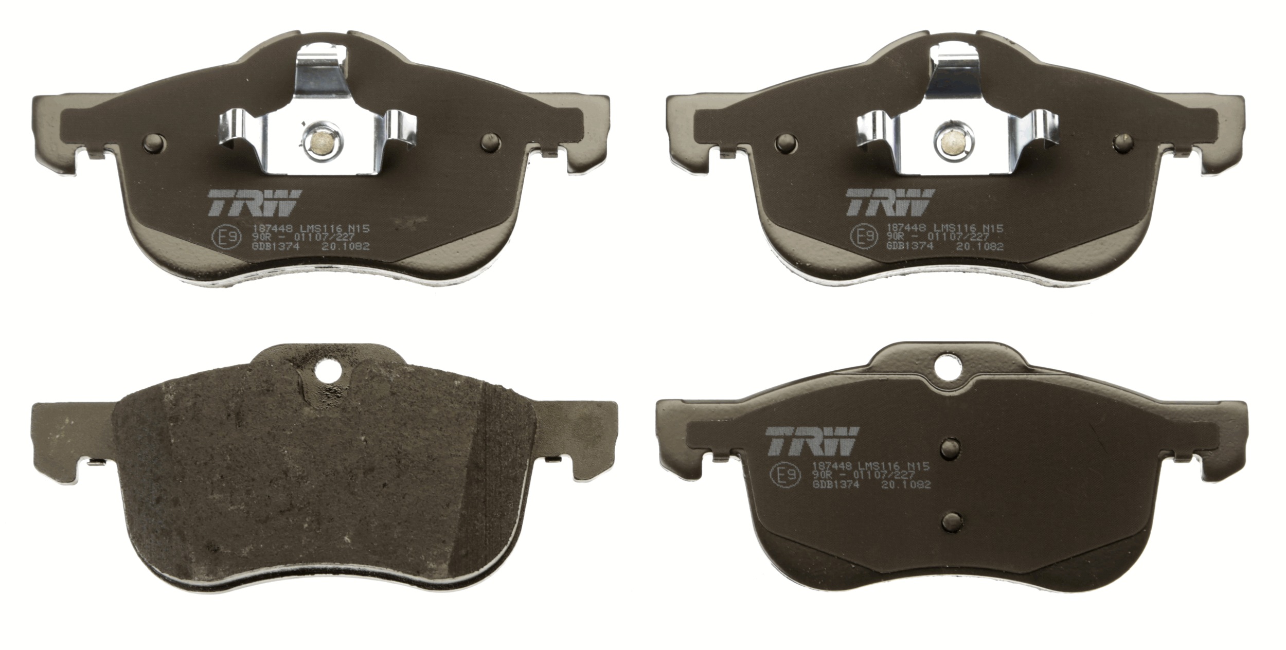 Brake Pad Set, disc brake - GDB1374 TRW