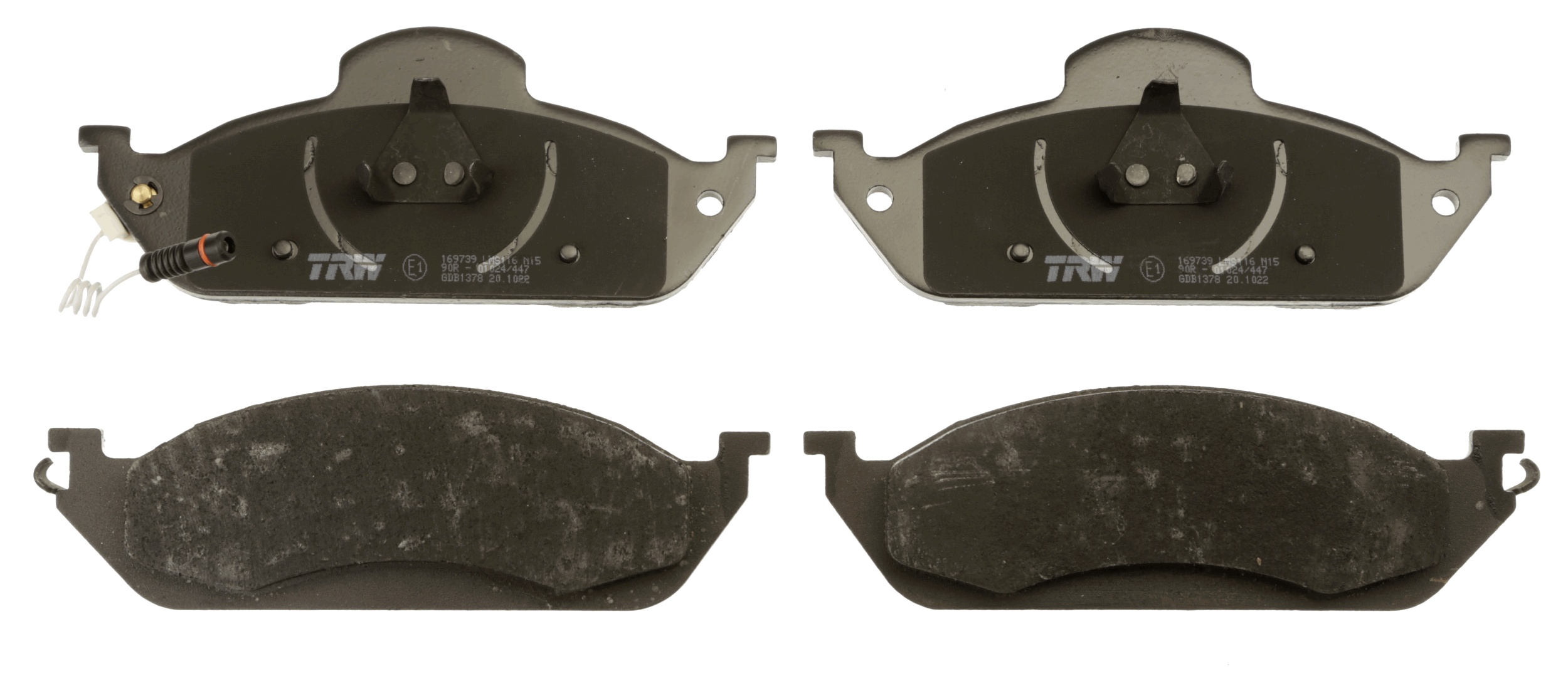 Brake Pad Set, disc brake - GDB1378 TRW