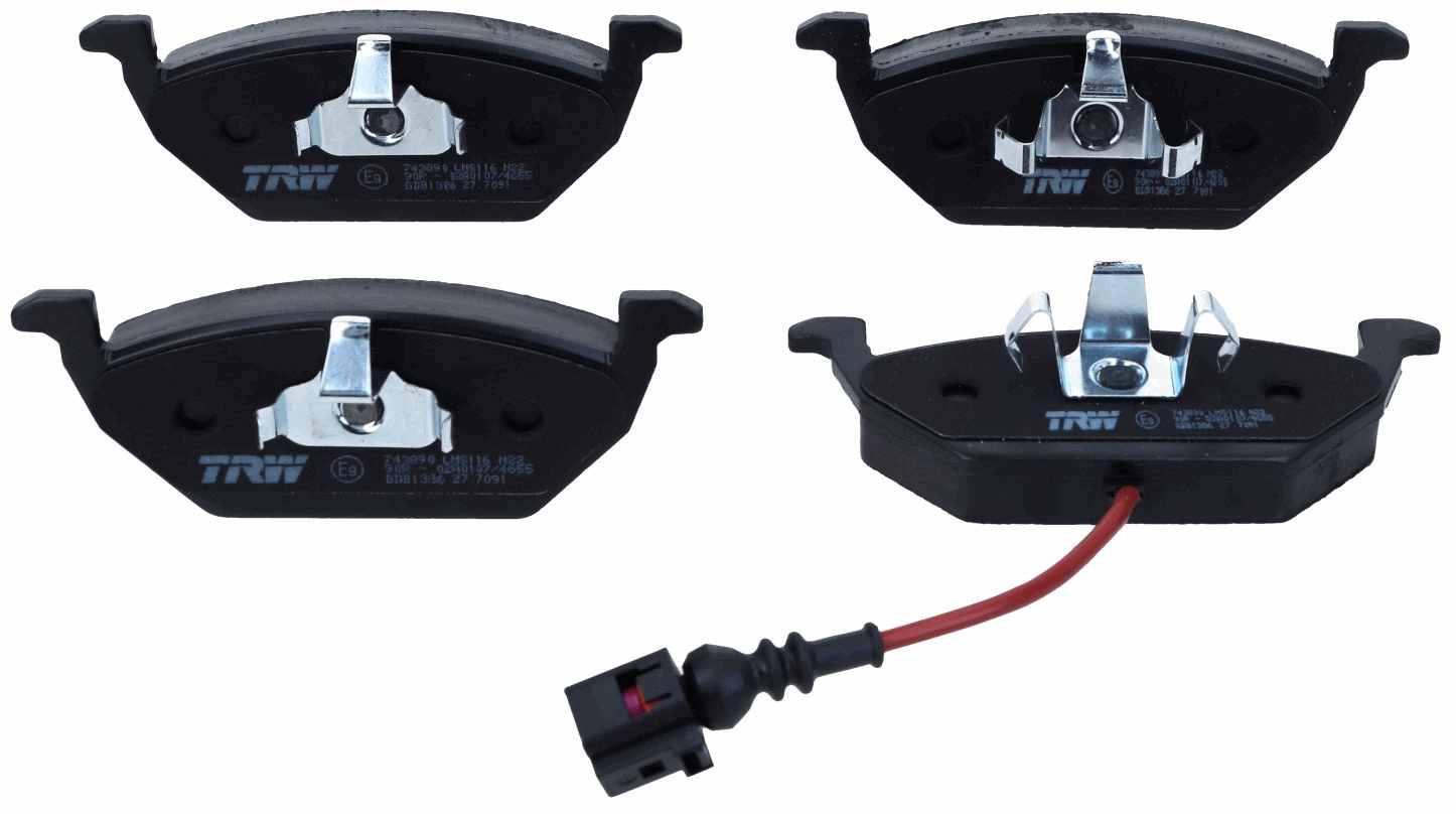 Brake Pad Set, disc brake - GDB1386 TRW