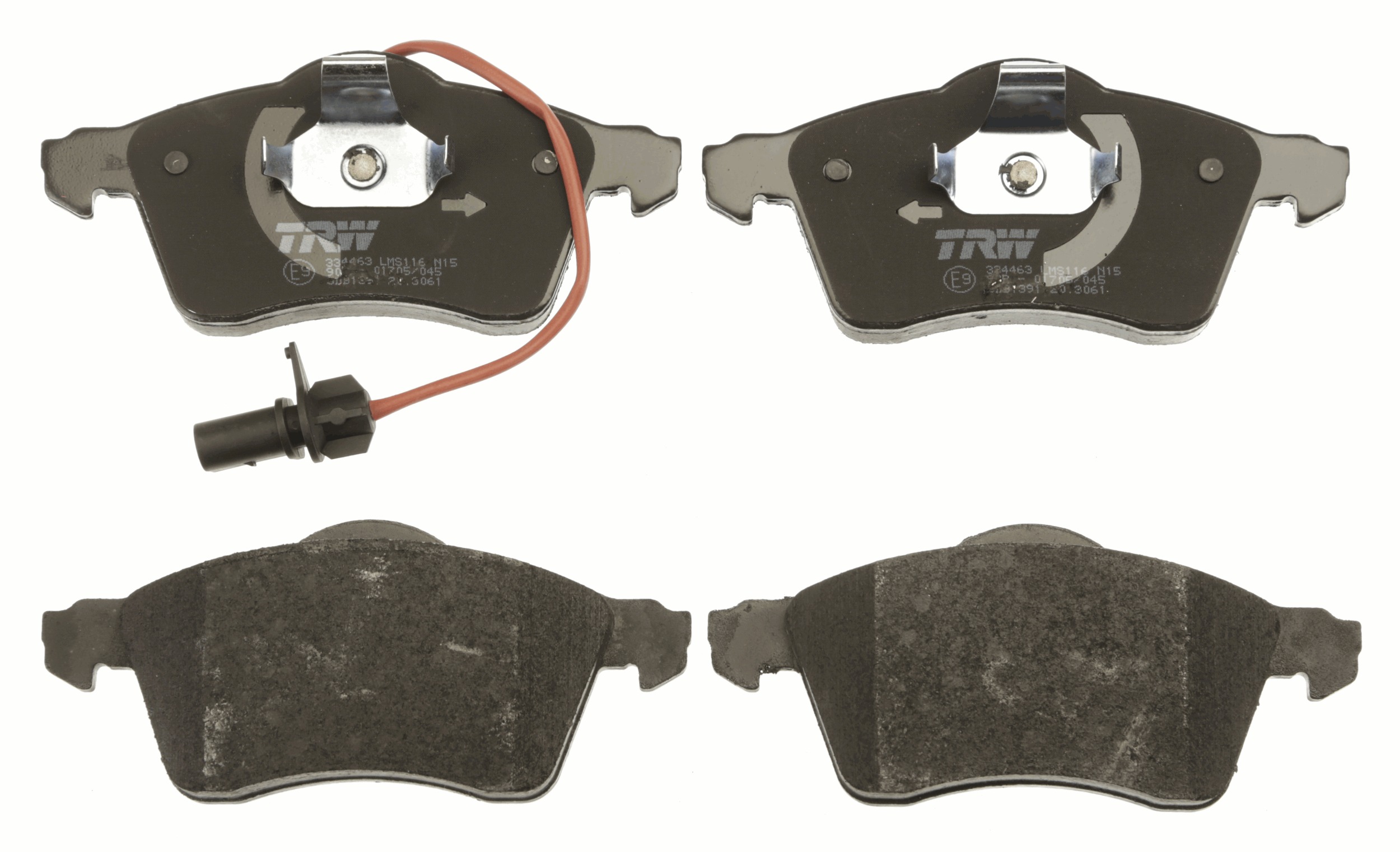 Brake Pad Set, disc brake - GDB1391 TRW