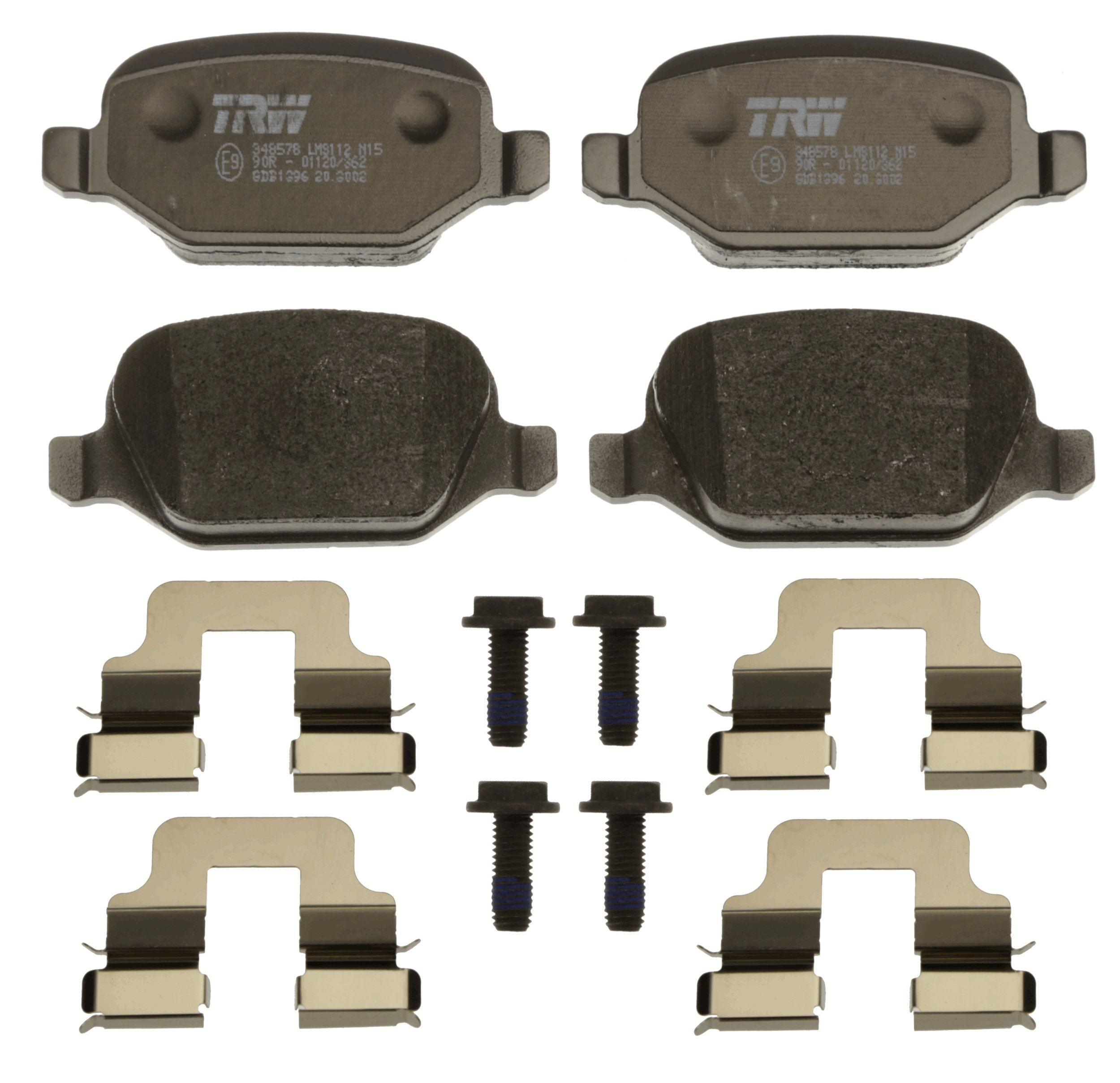 Brake Pad Set, disc brake - GDB1396 TRW