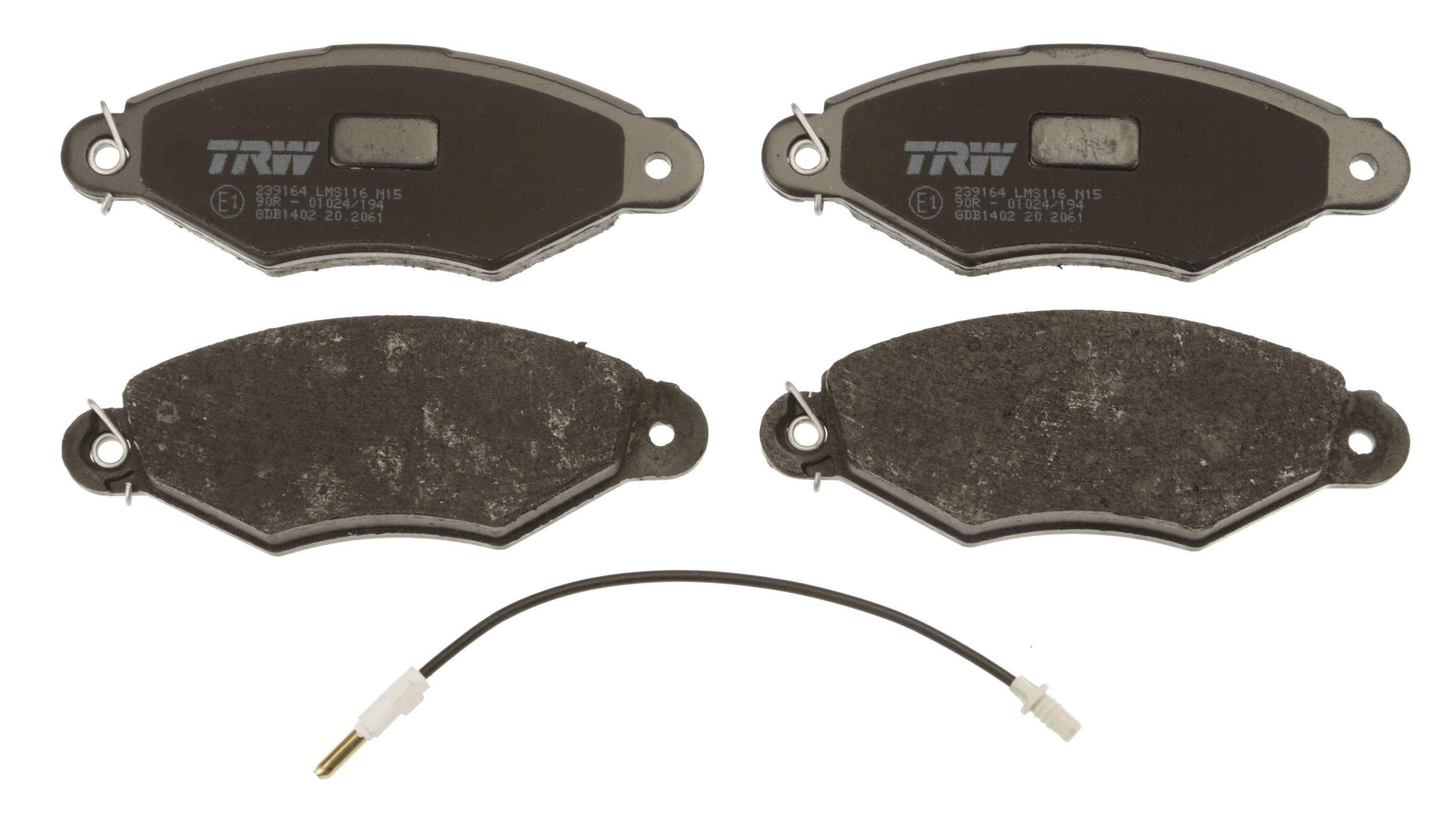 Brake Pad Set, disc brake - GDB1402 TRW