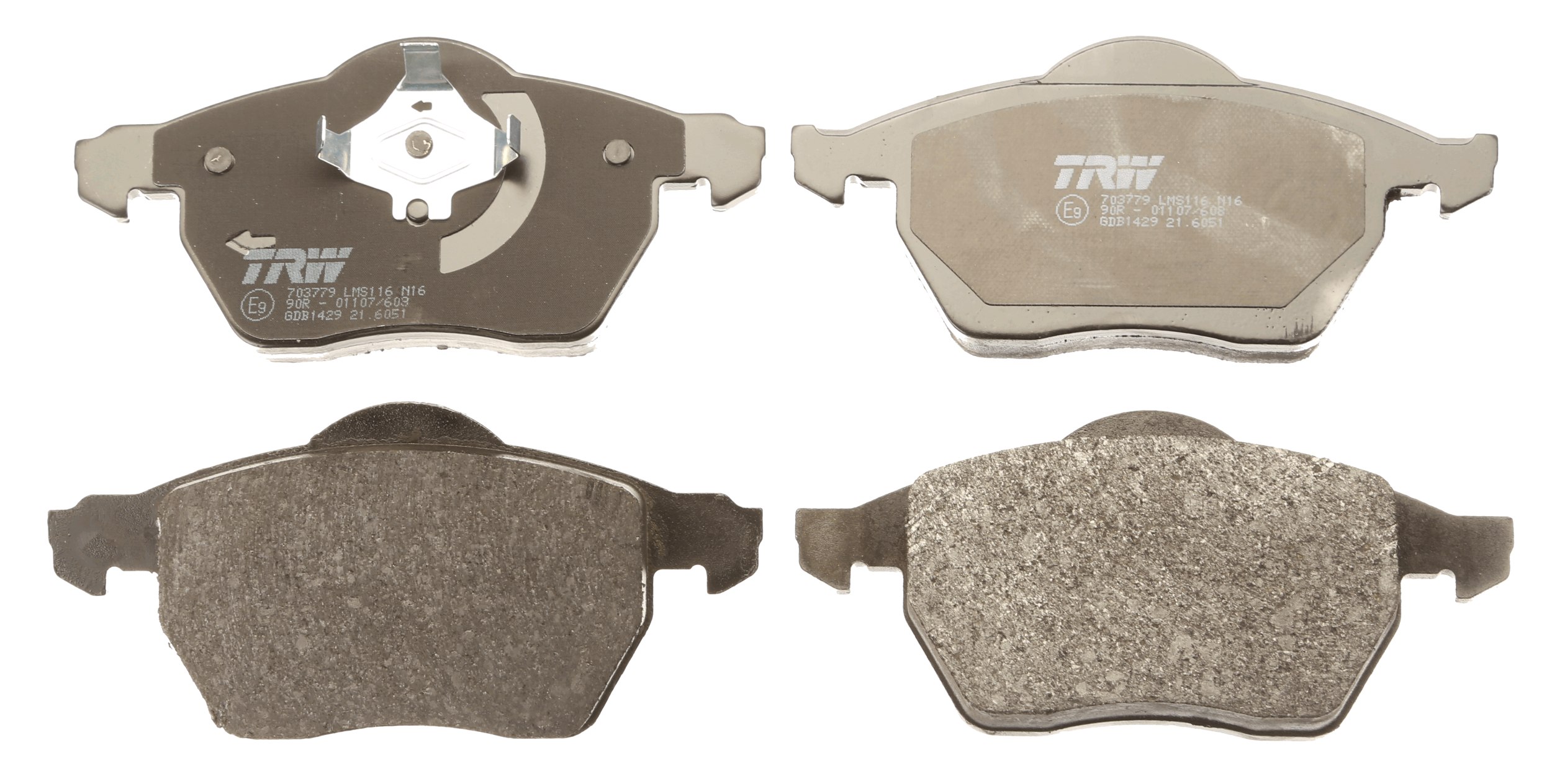 Brake Pad Set, disc brake - GDB1429 TRW