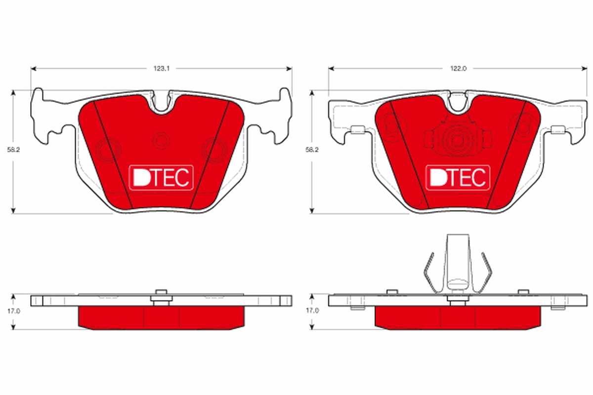 Kit pastiglie freno, Freno a disco - GDB1499DTE TRW