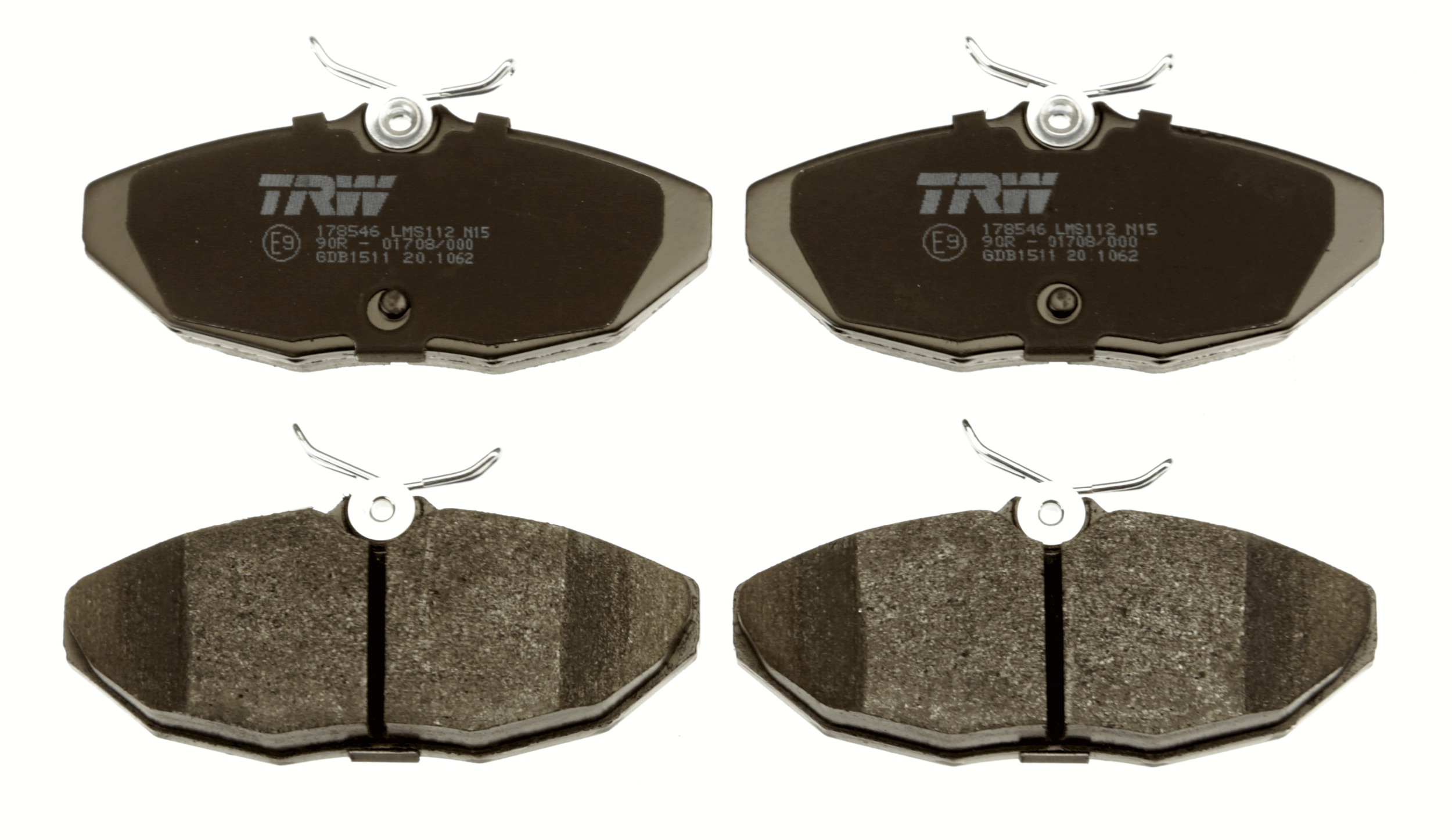 Brake Pad Set, disc brake - GDB1511 TRW