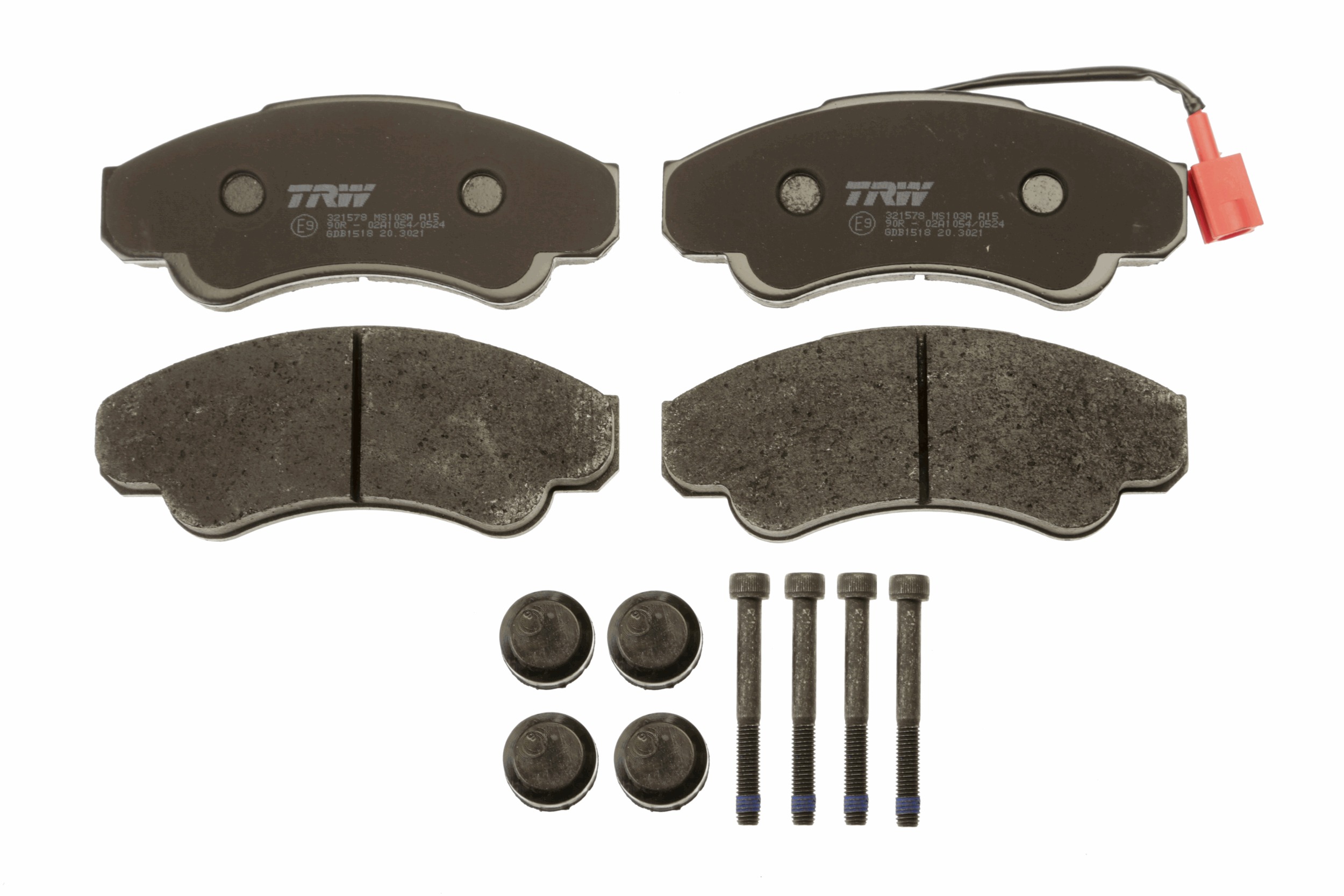 Kit pastiglie freno, Freno a disco - GDB1518 TRW