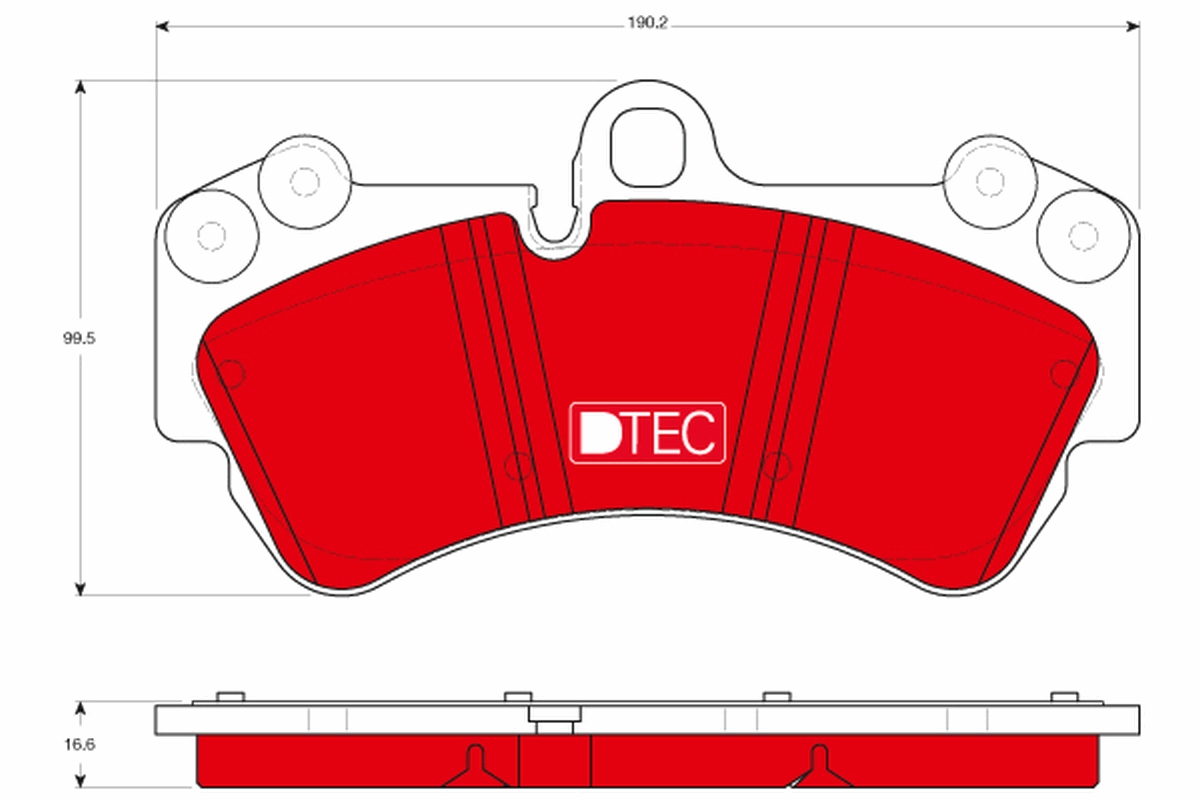 Kit pastiglie freno, Freno a disco - GDB1547DTE TRW