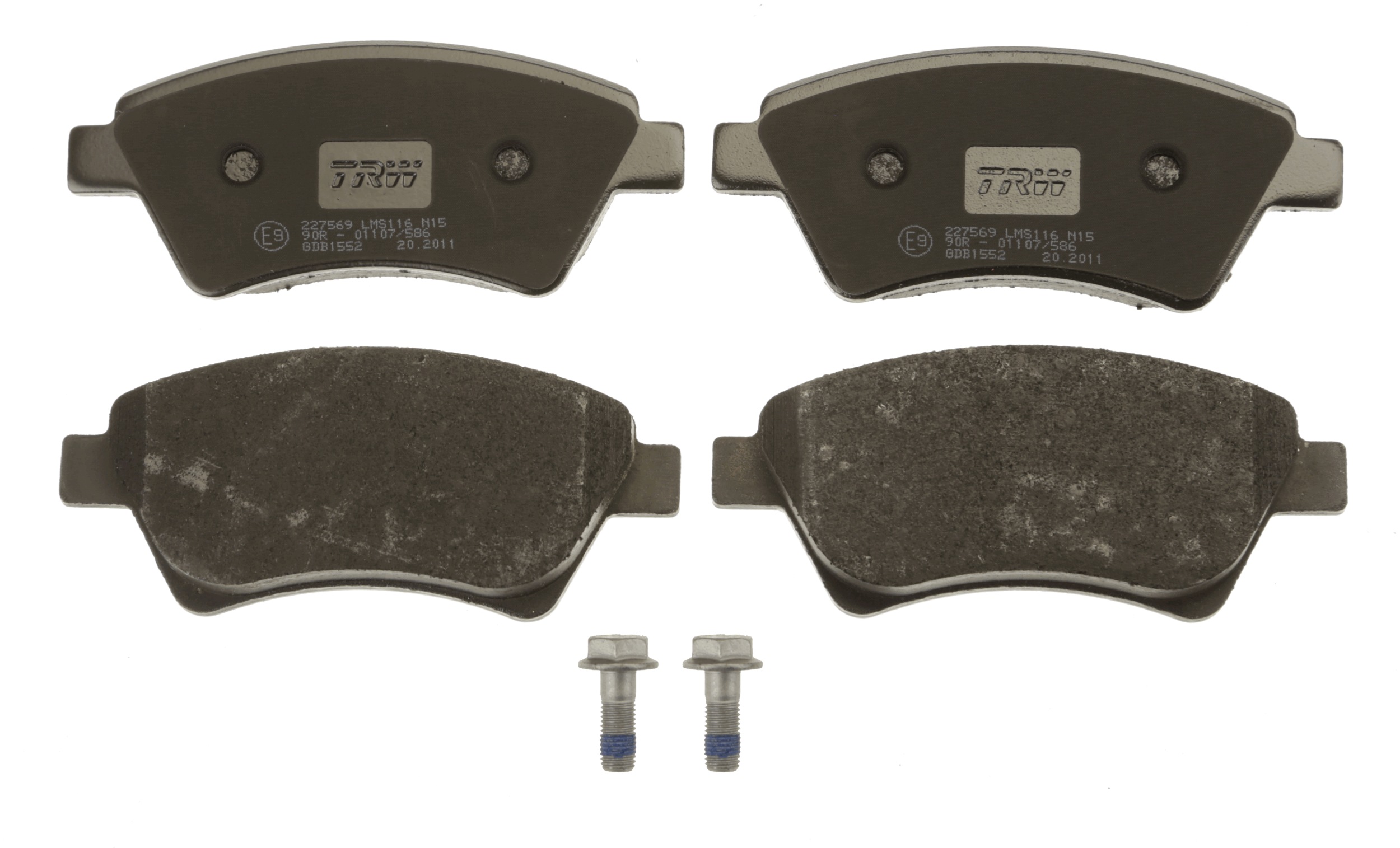 Brake Pad Set, disc brake - GDB1552 TRW
