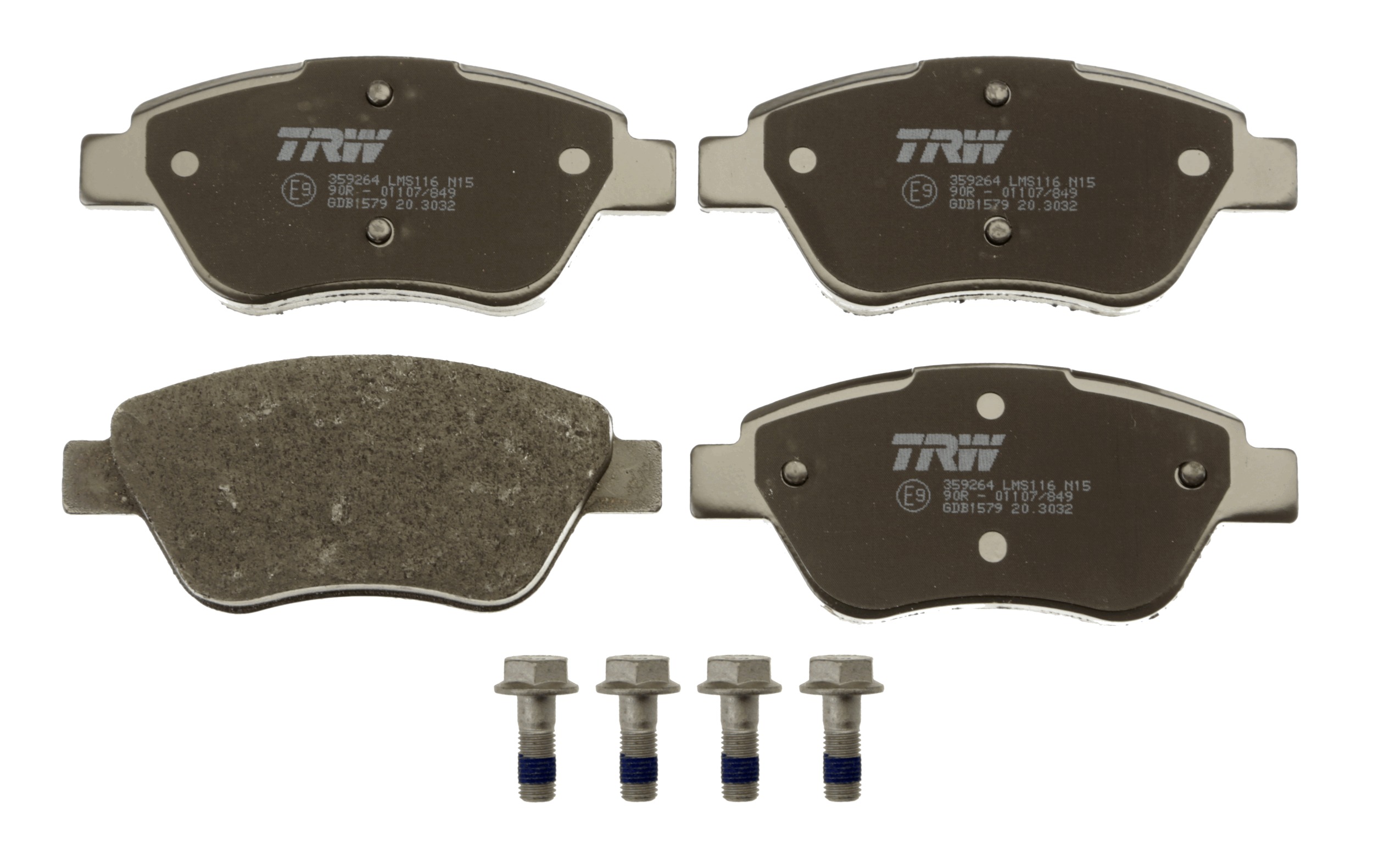 Brake Pad Set, disc brake - GDB1579 TRW