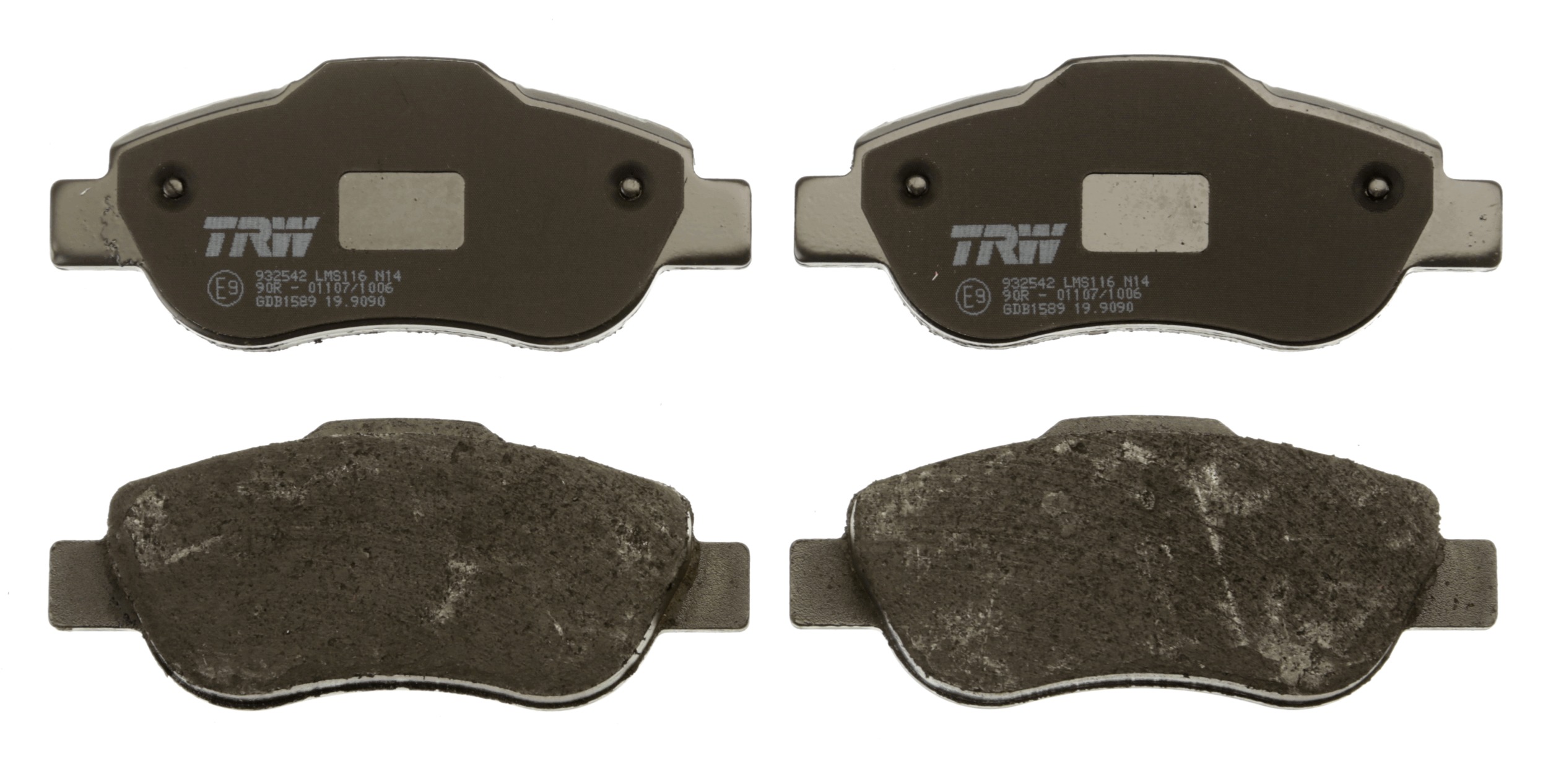 Brake Pad Set, disc brake - GDB1589 TRW