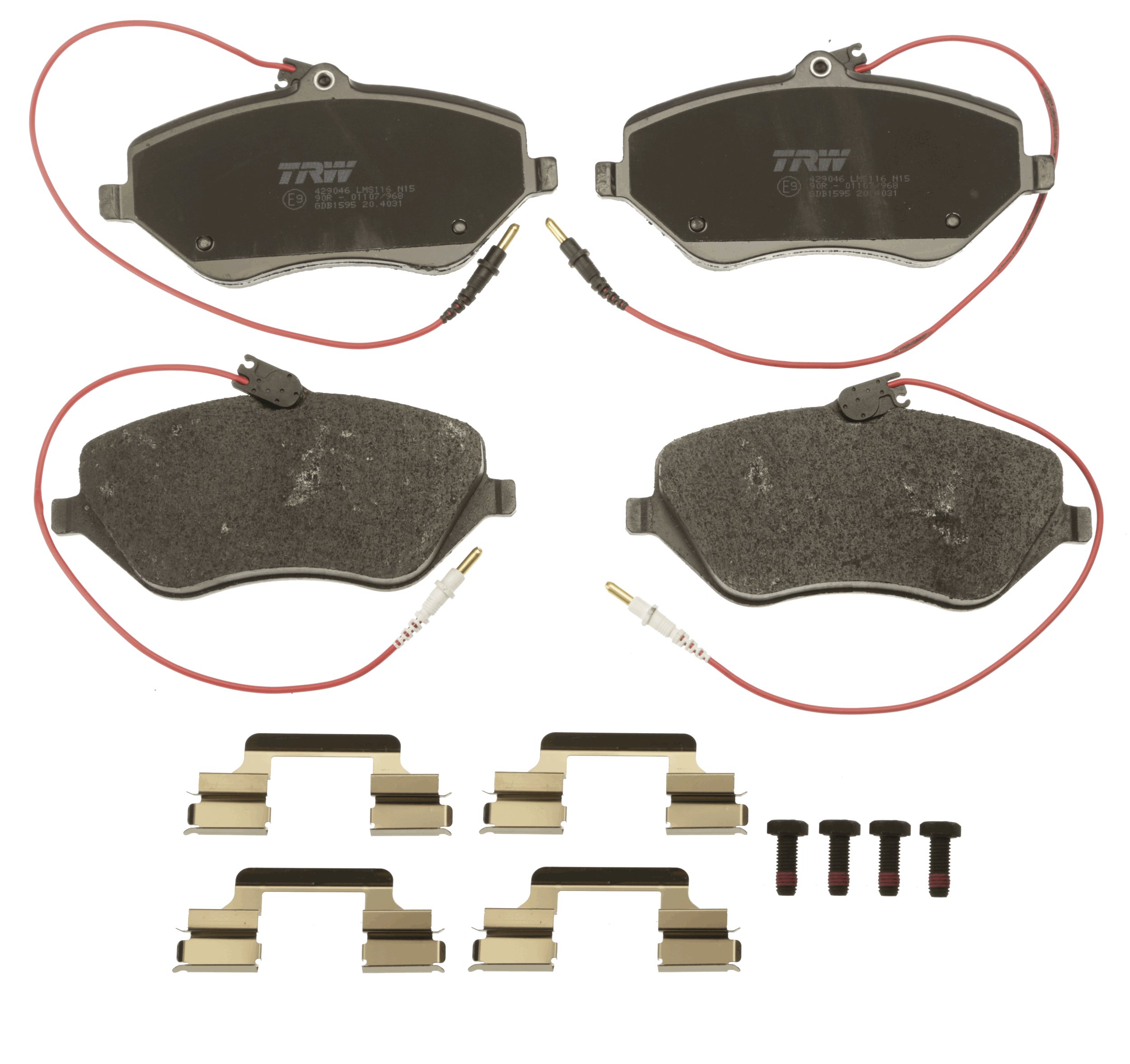 Brake Pad Set, disc brake - GDB1595 TRW