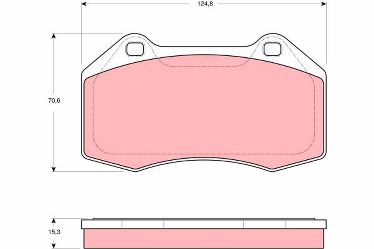 Kit pastiglie freno, Freno a disco - GDB1606 TRW
