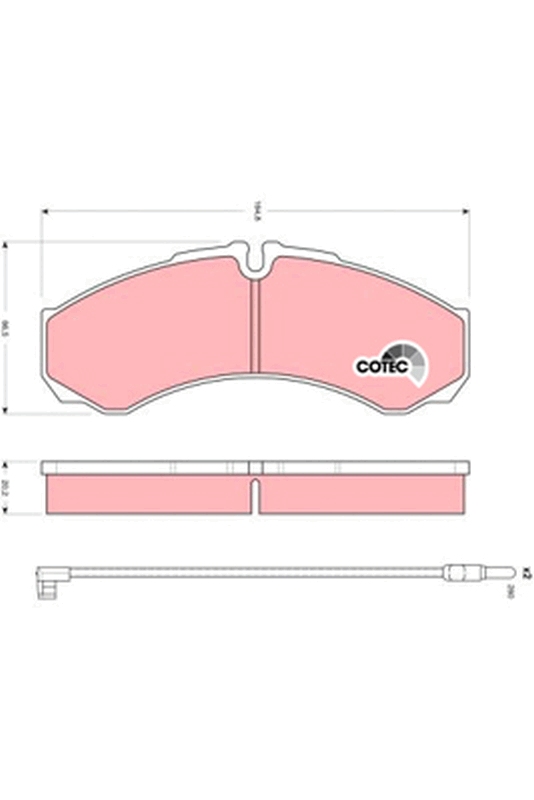 Kit pastiglie freno, Freno a disco - GDB1609 TRW