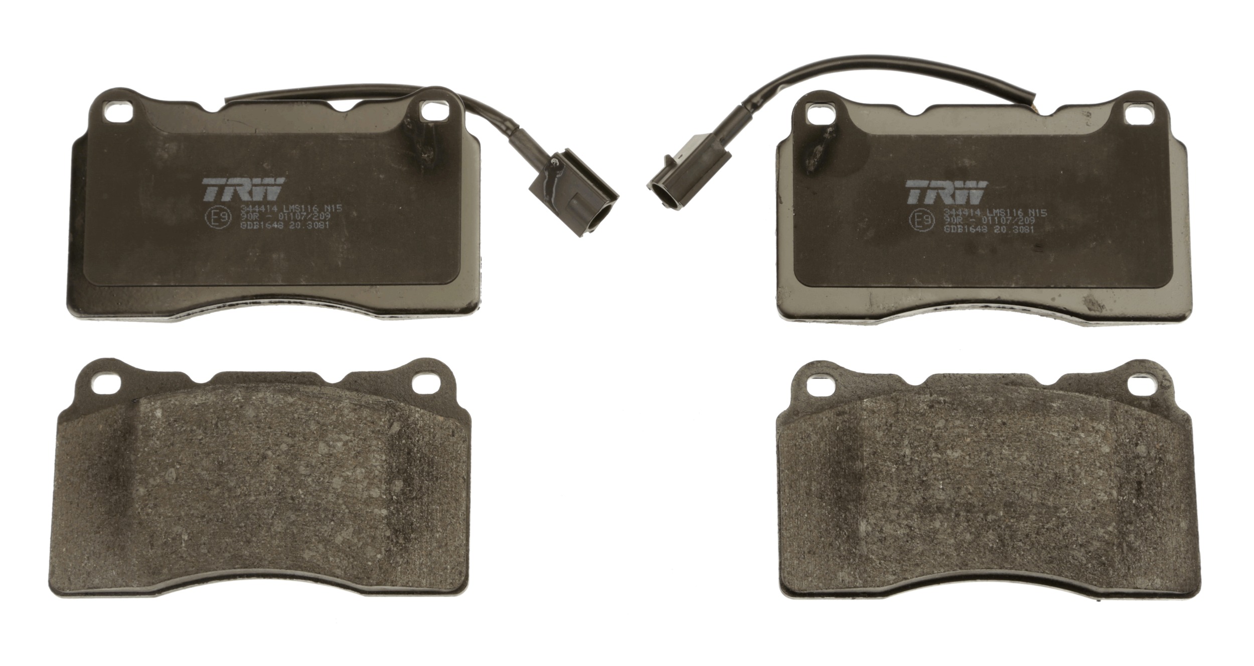 Brake Pad Set, disc brake - GDB1648 TRW
