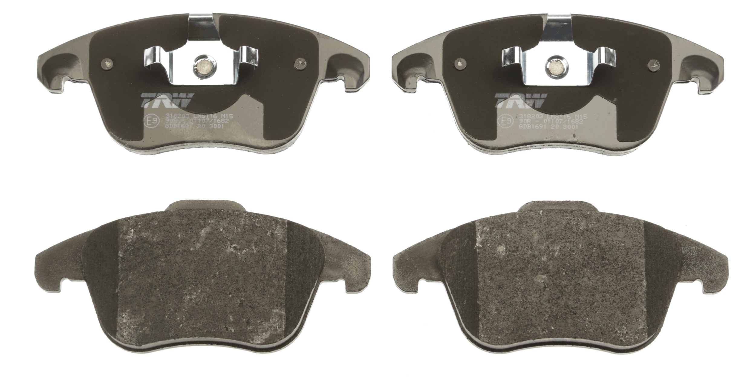 Brake Pad Set, disc brake - GDB1691 TRW