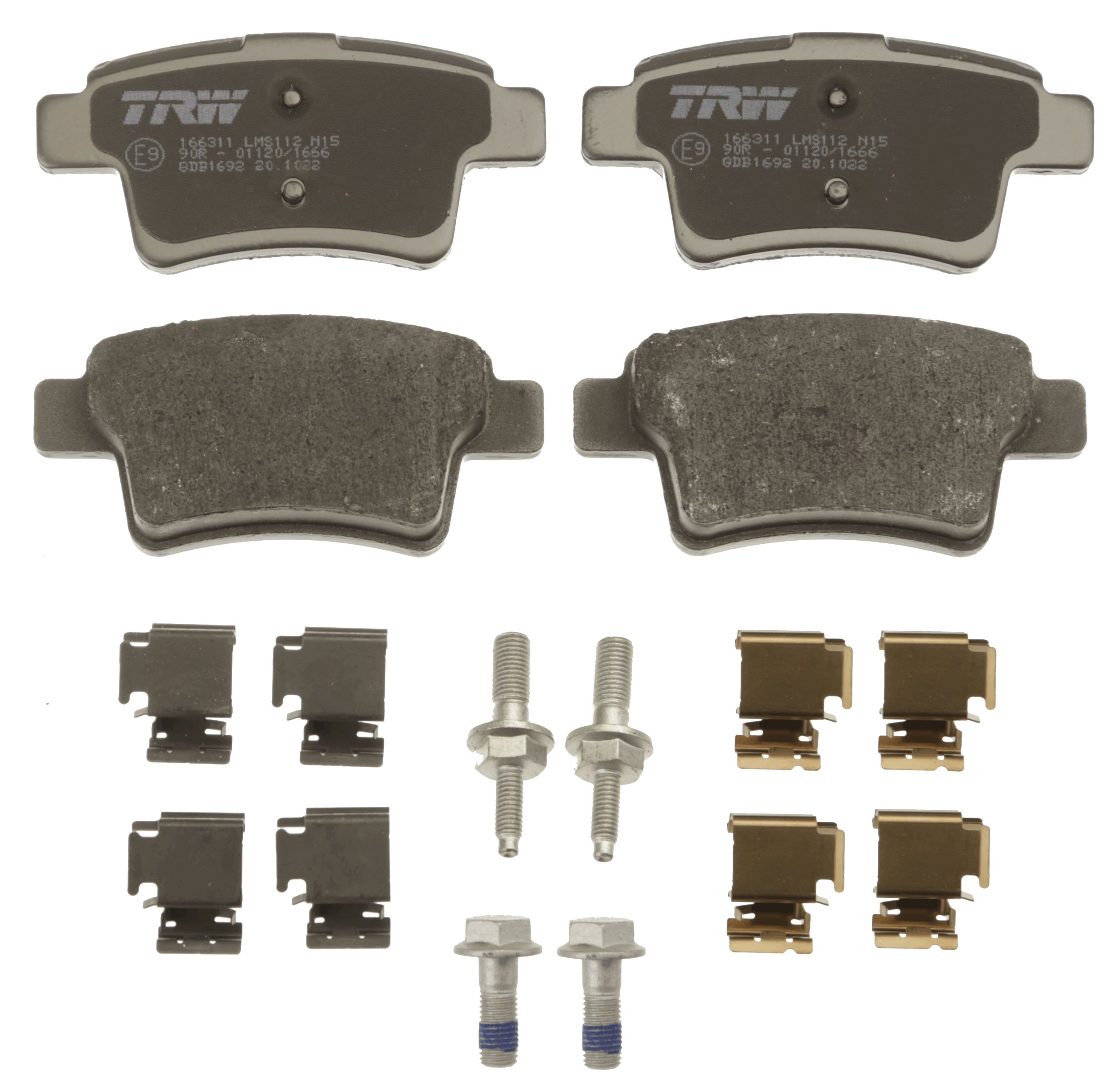 Brake Pad Set, disc brake - GDB1692 TRW