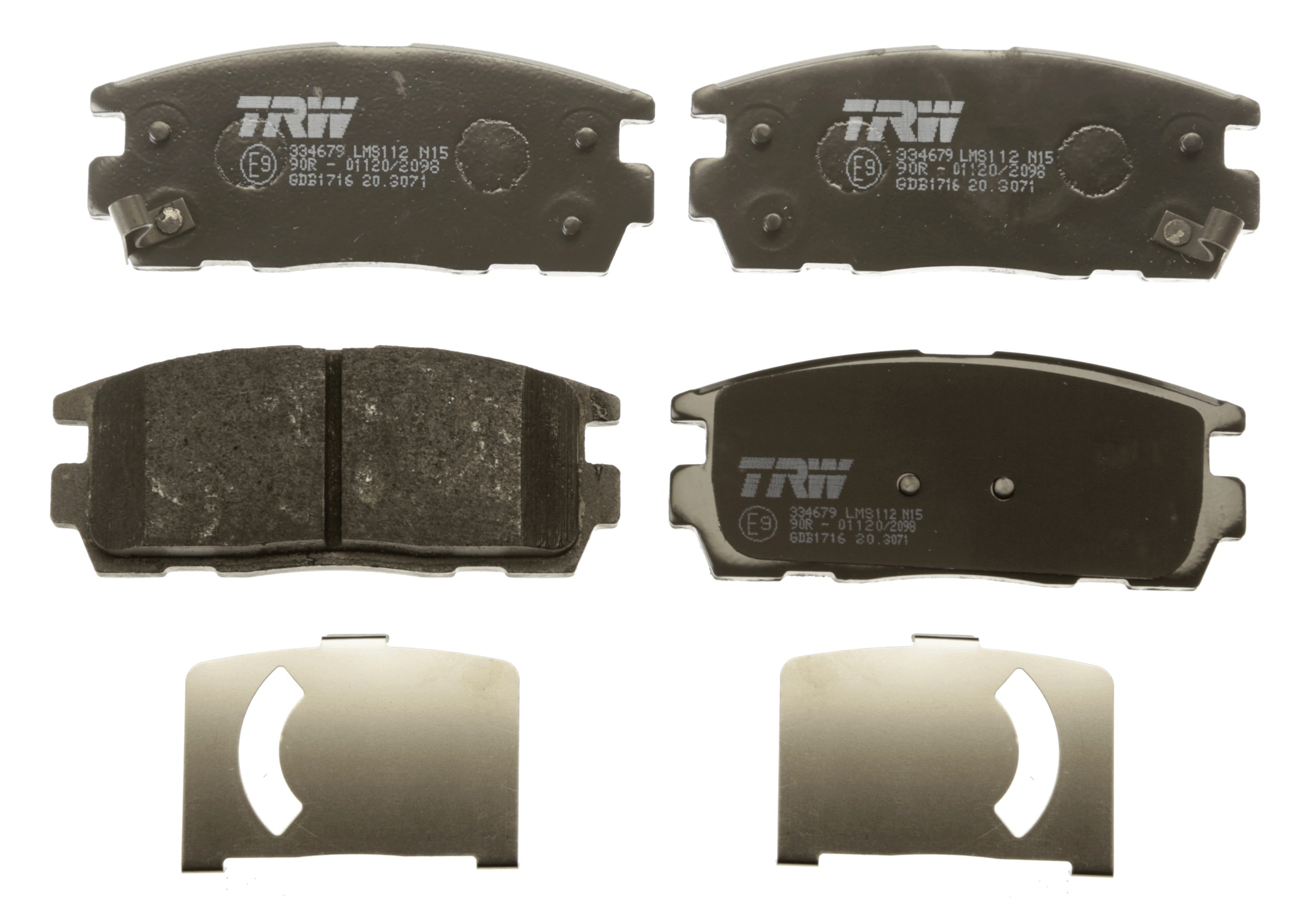 Brake Pad Set, disc brake - GDB1716 TRW