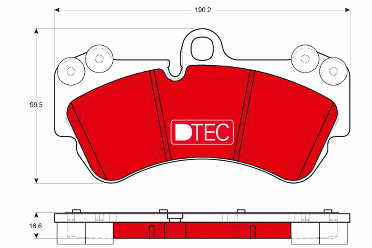 Kit pastiglie freno, Freno a disco - GDB1720DTE TRW