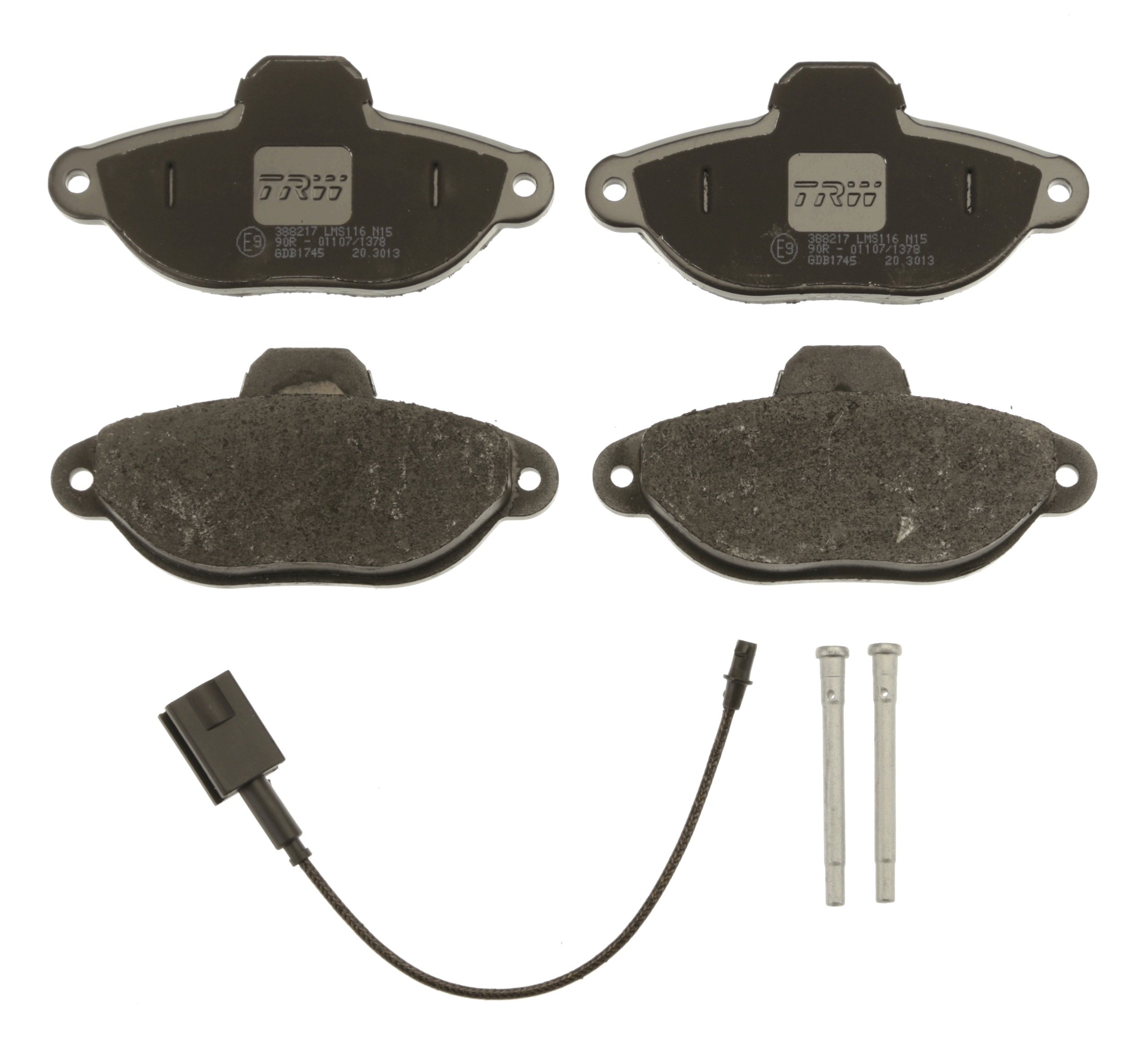 Brake Pad Set, disc brake - GDB1745 TRW