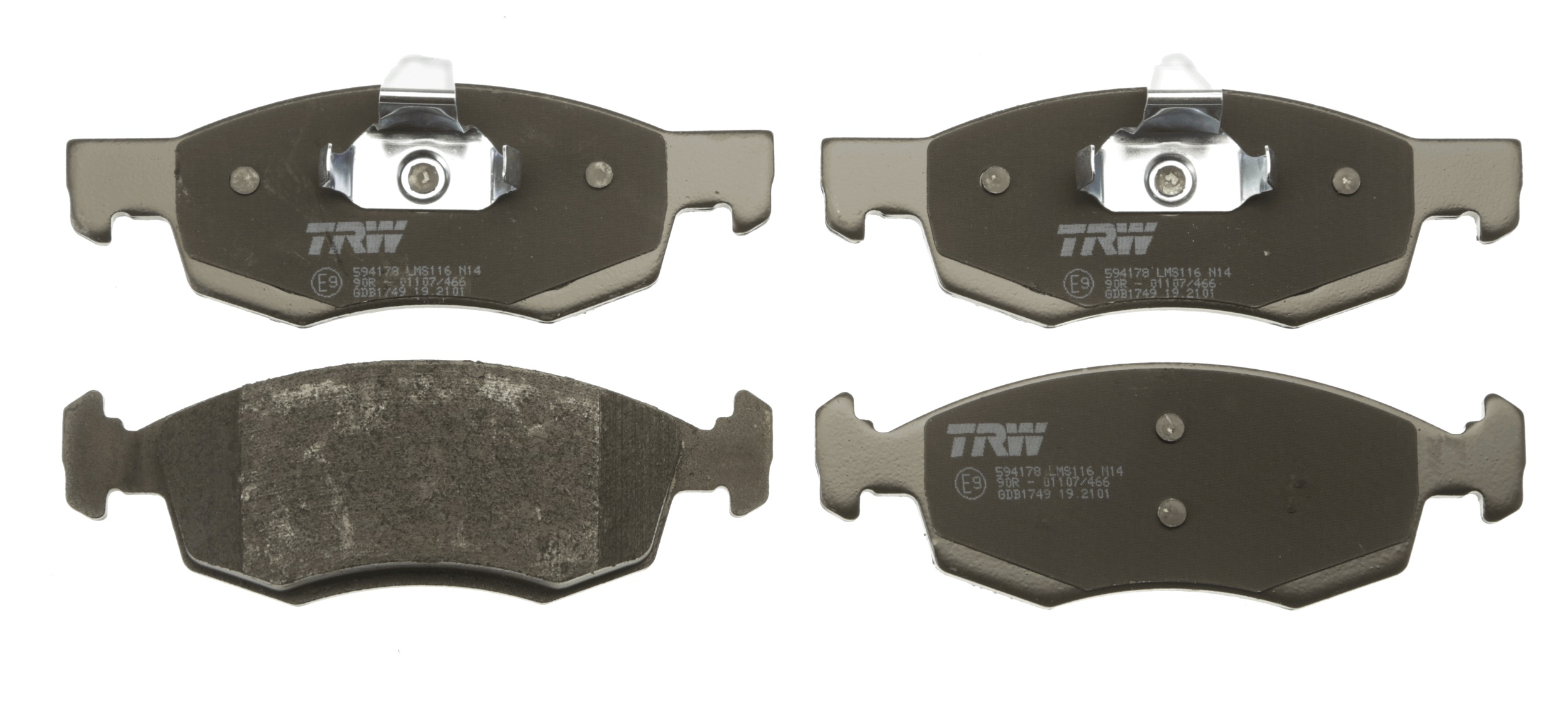 Brake Pad Set, disc brake - GDB1749 TRW
