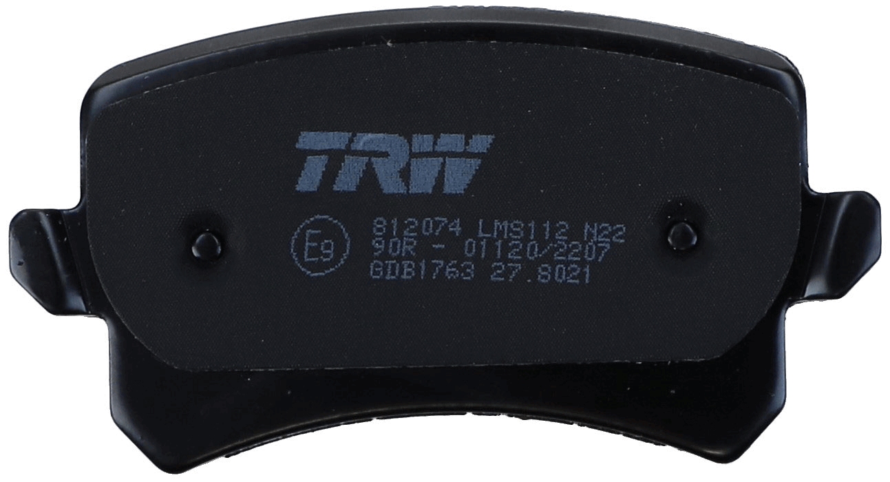Комплект тормозных колодок, дисковый тормоз - GDB1763 TRW