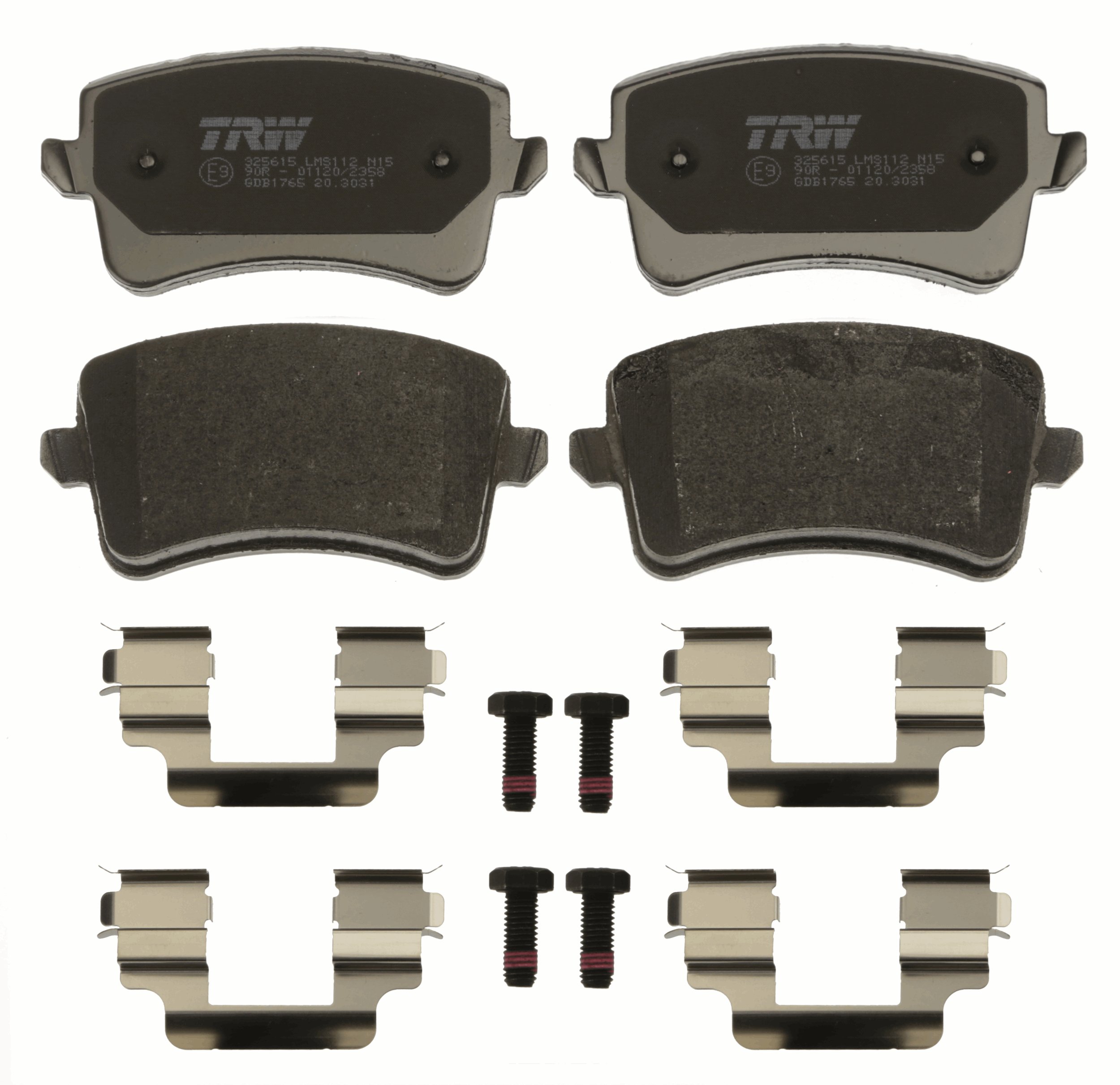 Brake Pad Set, disc brake - GDB1765 TRW