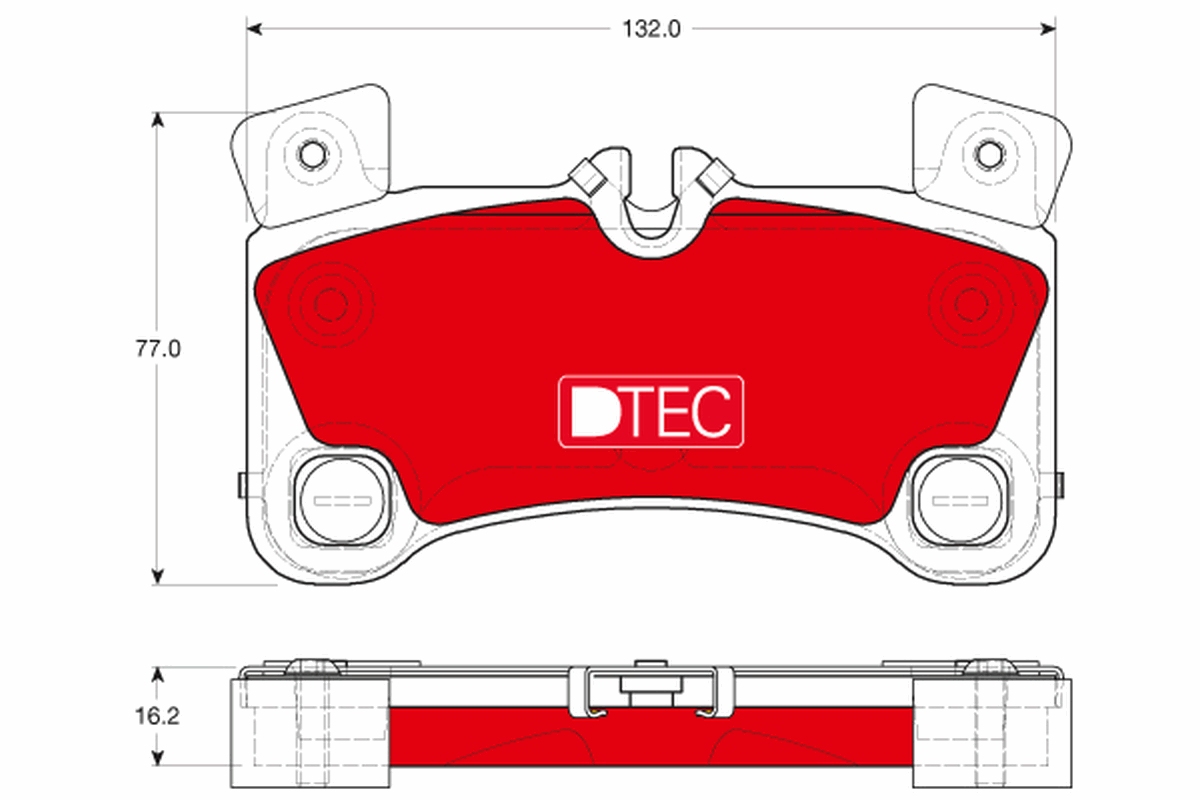 Brake Pad Set, disc brake - GDB1775DTE TRW