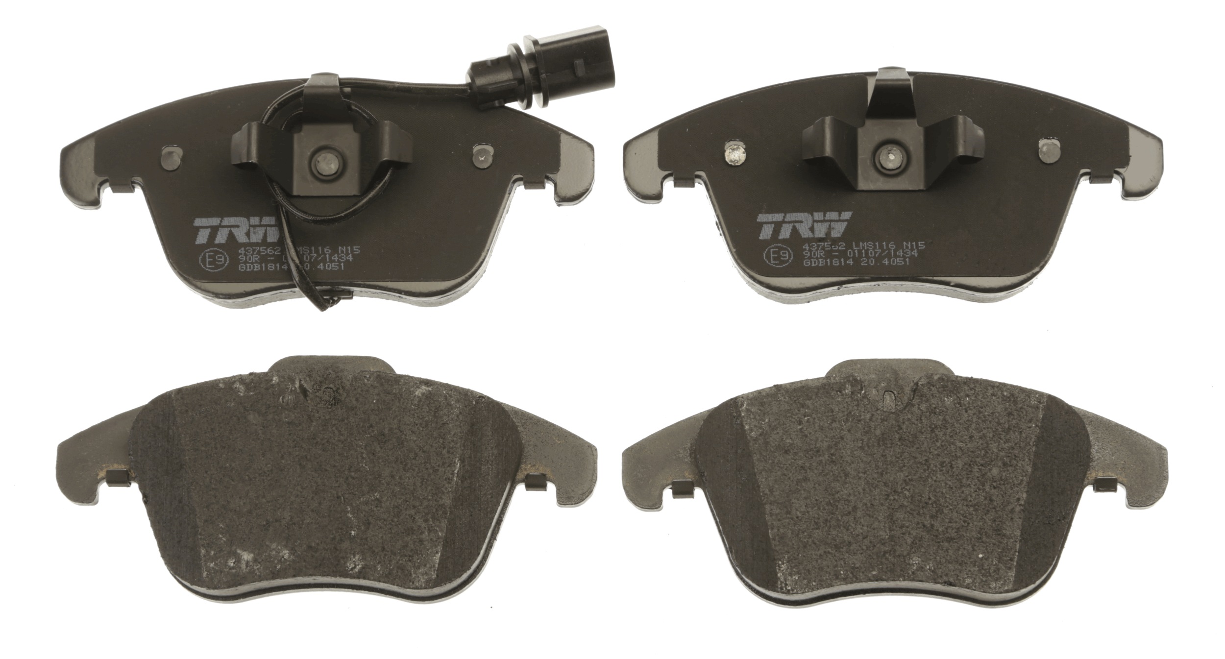 Brake Pad Set, disc brake - GDB1814 TRW