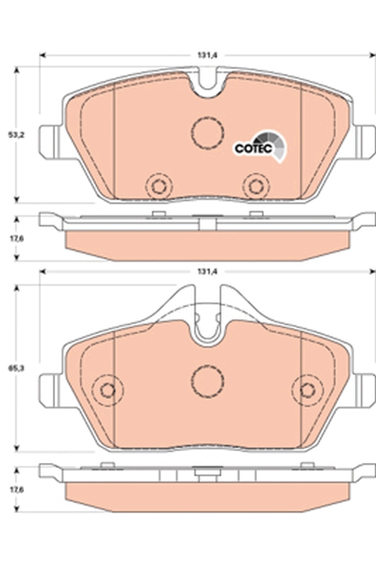Brake Pad Set, disc brake - GDB1870 TRW