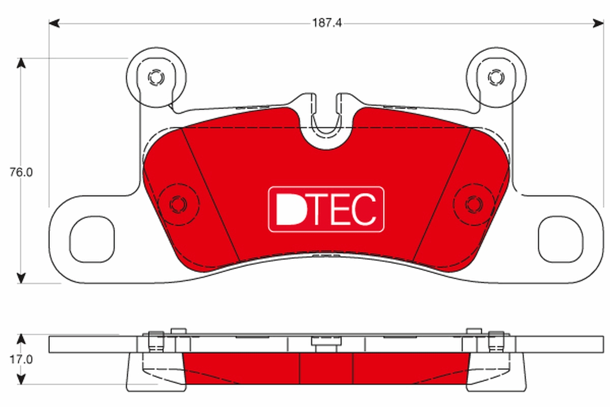 Brake Pad Set, disc brake - GDB1875DTE TRW