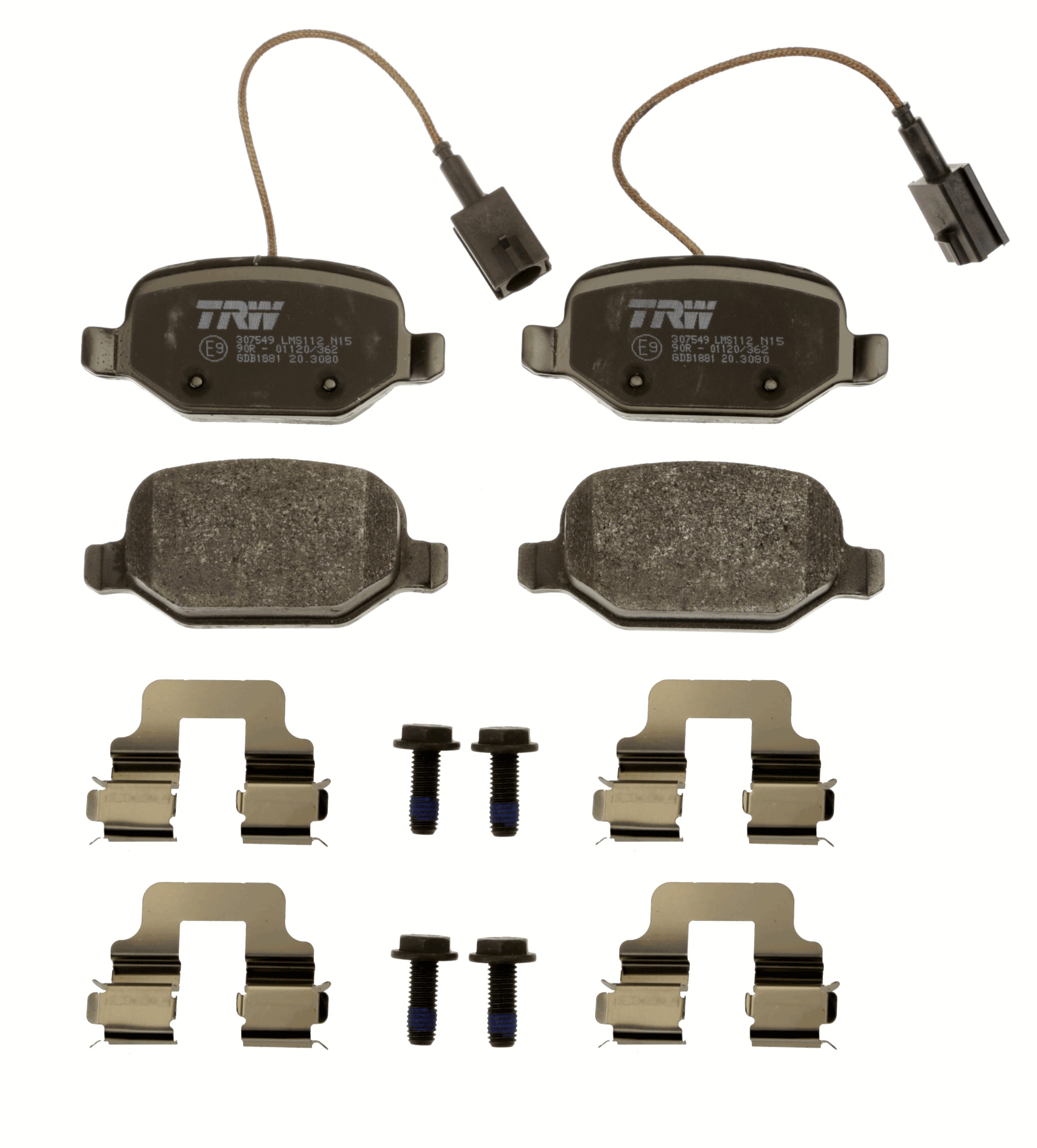 Brake Pad Set, disc brake - GDB1881 TRW