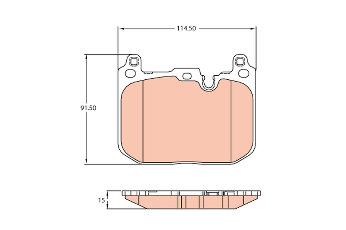 Kit pastiglie freno, Freno a disco - GDB2137 TRW