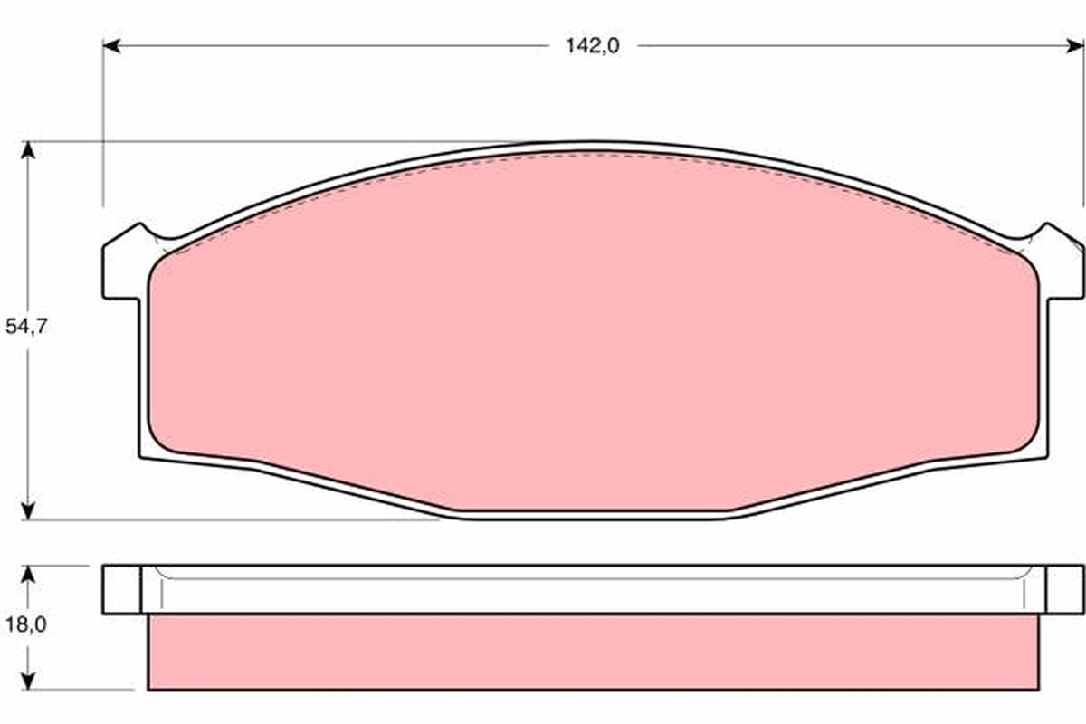 Kit pastiglie freno, Freno a disco - GDB3117 TRW