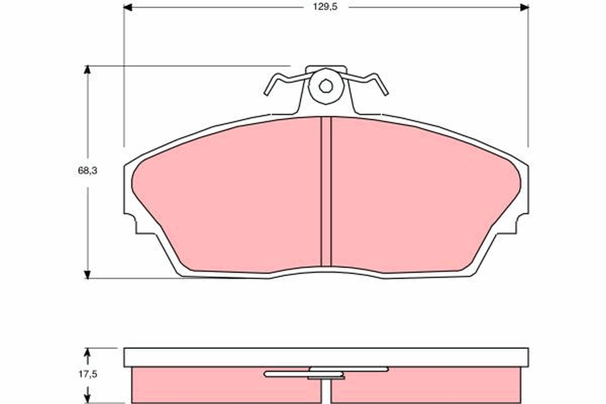Kit pastiglie freno, Freno a disco - GDB3148 TRW