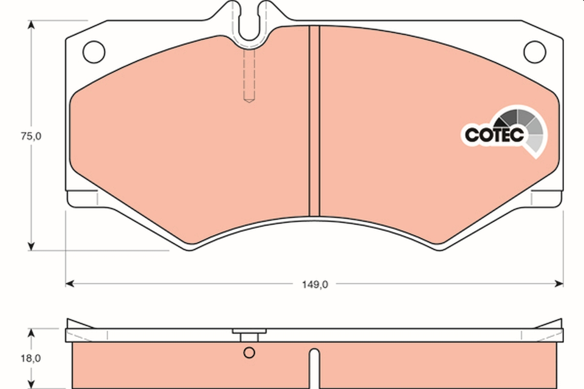 Kit pastiglie freno, Freno a disco - GDB317 TRW